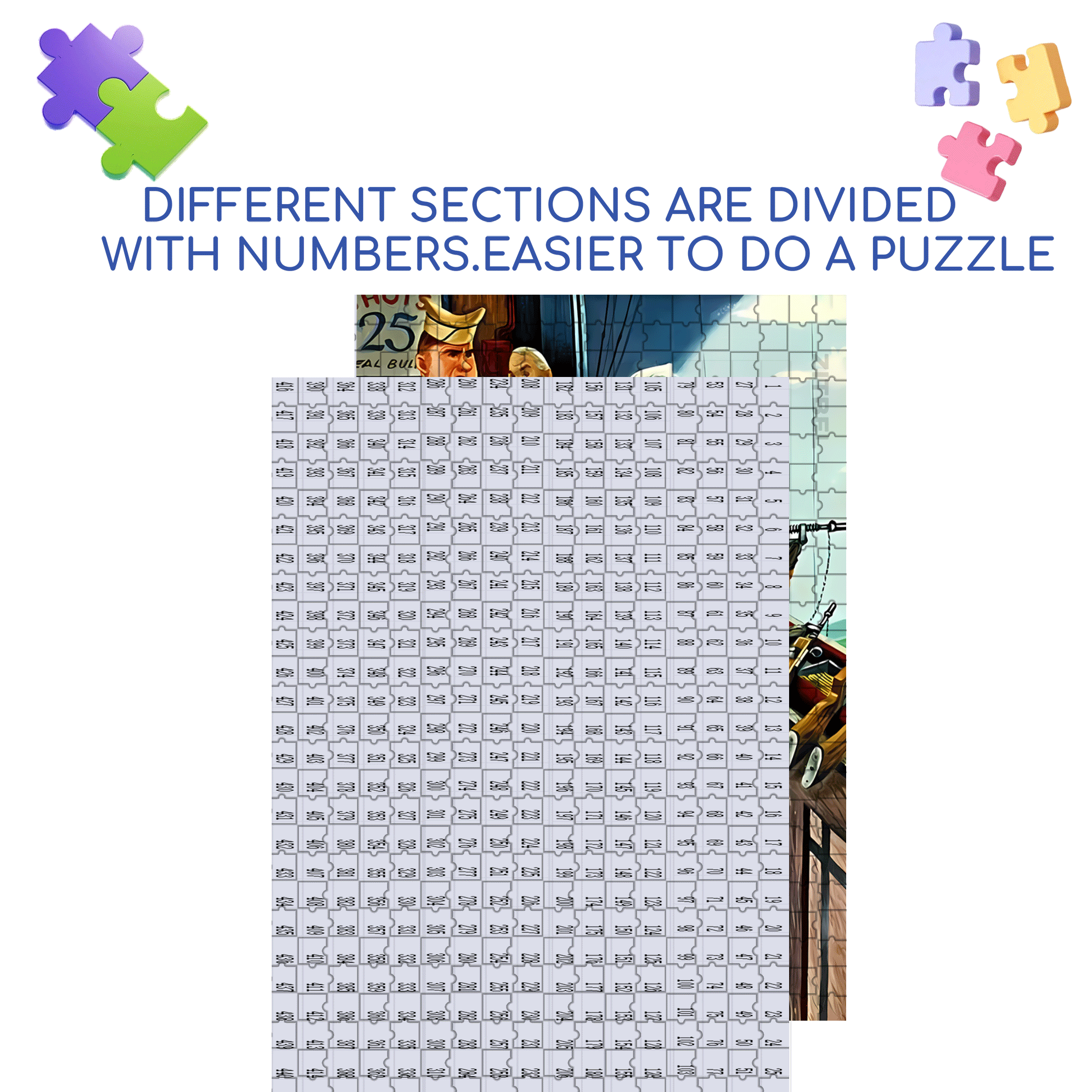 Win A Prize 500pcs/1000pcs Jigsaw Puzzle, Scratch-Resistant, Interactive Family Game & Brain-Boosting DIY Decor, Perfect for Halloween, Christmas & New Year Gifts, Family Puzzle Game