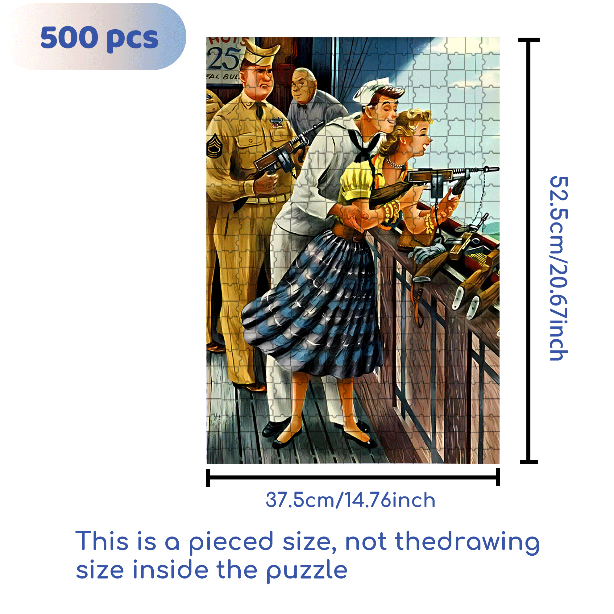 Win A Prize 500pcs/1000pcs Jigsaw Puzzle, Scratch-Resistant, Interactive Family Game & Brain-Boosting DIY Decor, Perfect for Halloween, Christmas & New Year Gifts, Family Puzzle Game