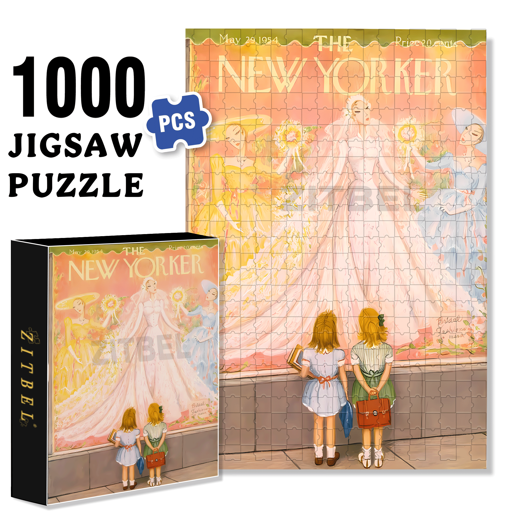 A Girl's Dream 500pcs/1000pcs Jigsaw Puzzle, Scratch-Resistant, Interactive Family Game & Brain-Boosting DIY Decor, Perfect for Halloween, Christmas & New Year Gifts, Family Puzzle Game