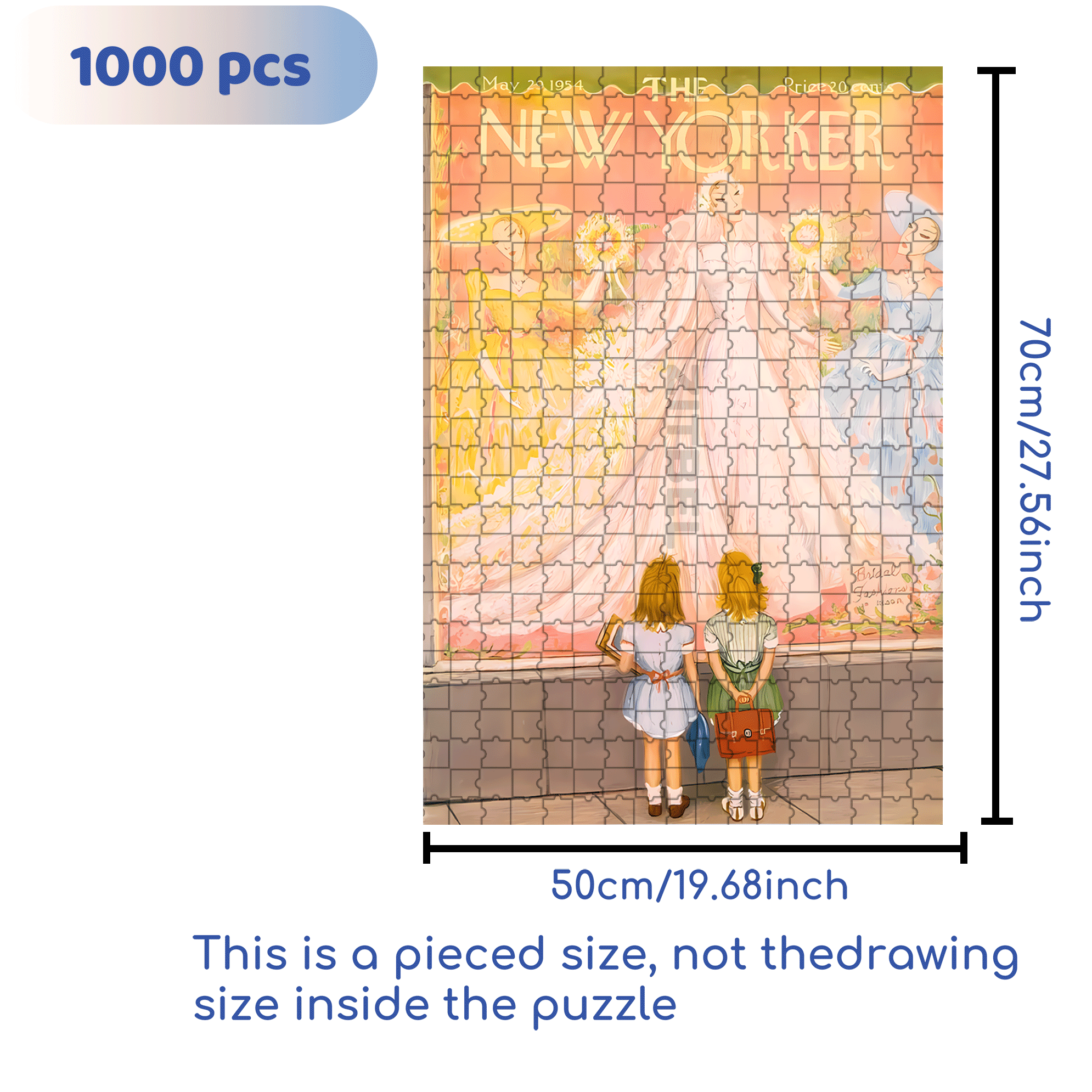 A Girl's Dream 500pcs/1000pcs Jigsaw Puzzle, Scratch-Resistant, Interactive Family Game & Brain-Boosting DIY Decor, Perfect for Halloween, Christmas & New Year Gifts, Family Puzzle Game