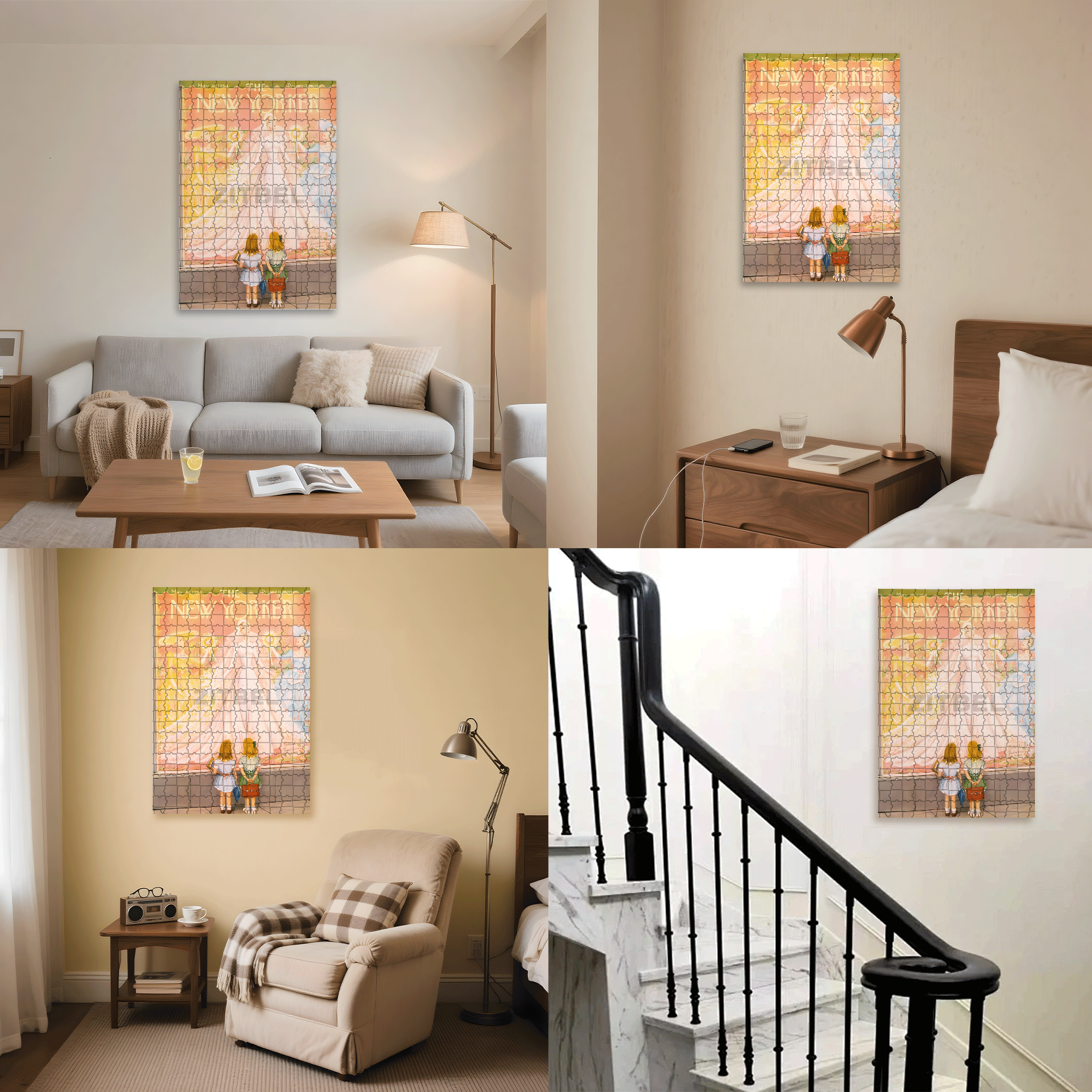 A Girl's Dream 500pcs/1000pcs Jigsaw Puzzle, Scratch-Resistant, Interactive Family Game & Brain-Boosting DIY Decor, Perfect for Halloween, Christmas & New Year Gifts, Family Puzzle Game