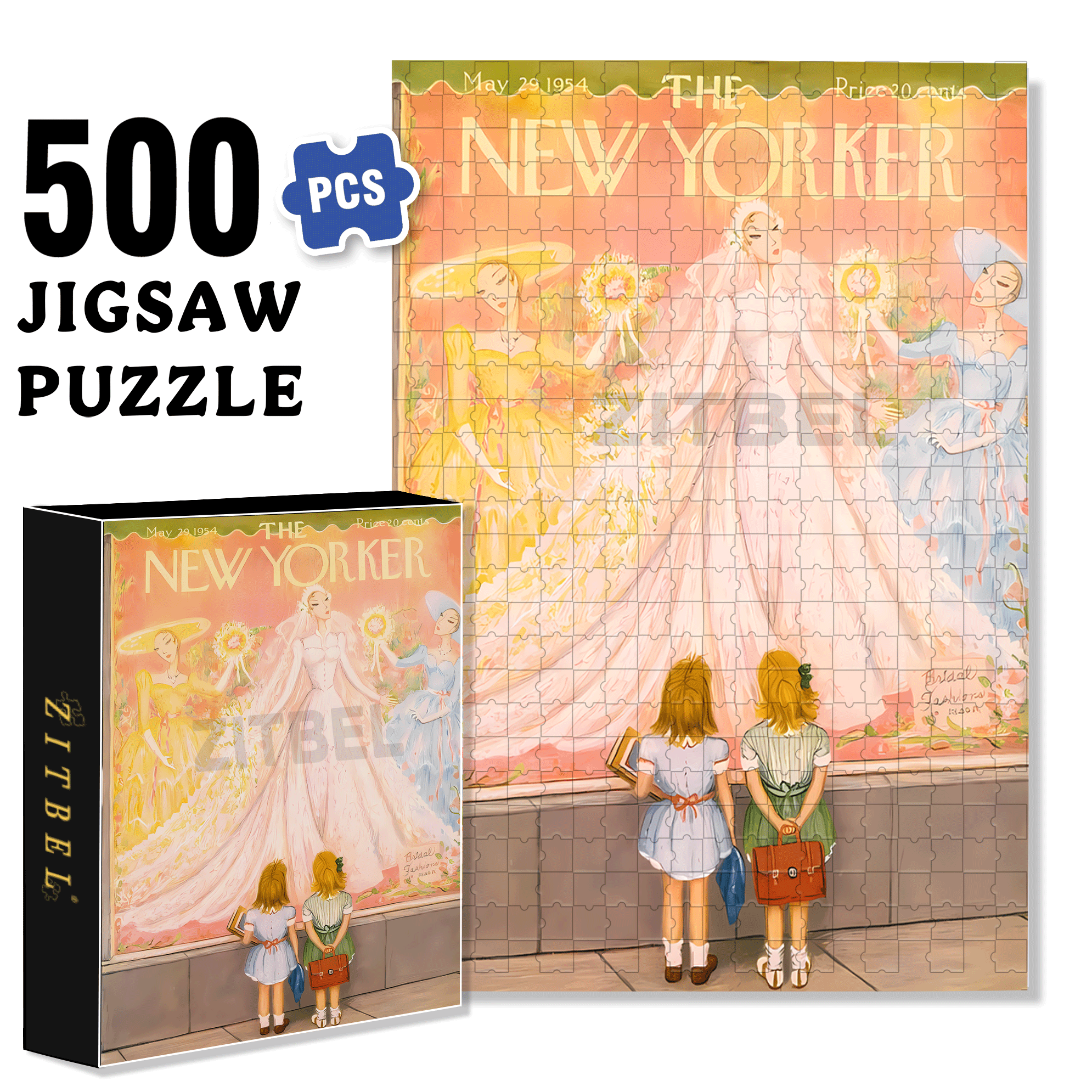 A Girl's Dream 500pcs/1000pcs Jigsaw Puzzle, Scratch-Resistant, Interactive Family Game & Brain-Boosting DIY Decor, Perfect for Halloween, Christmas & New Year Gifts, Family Puzzle Game