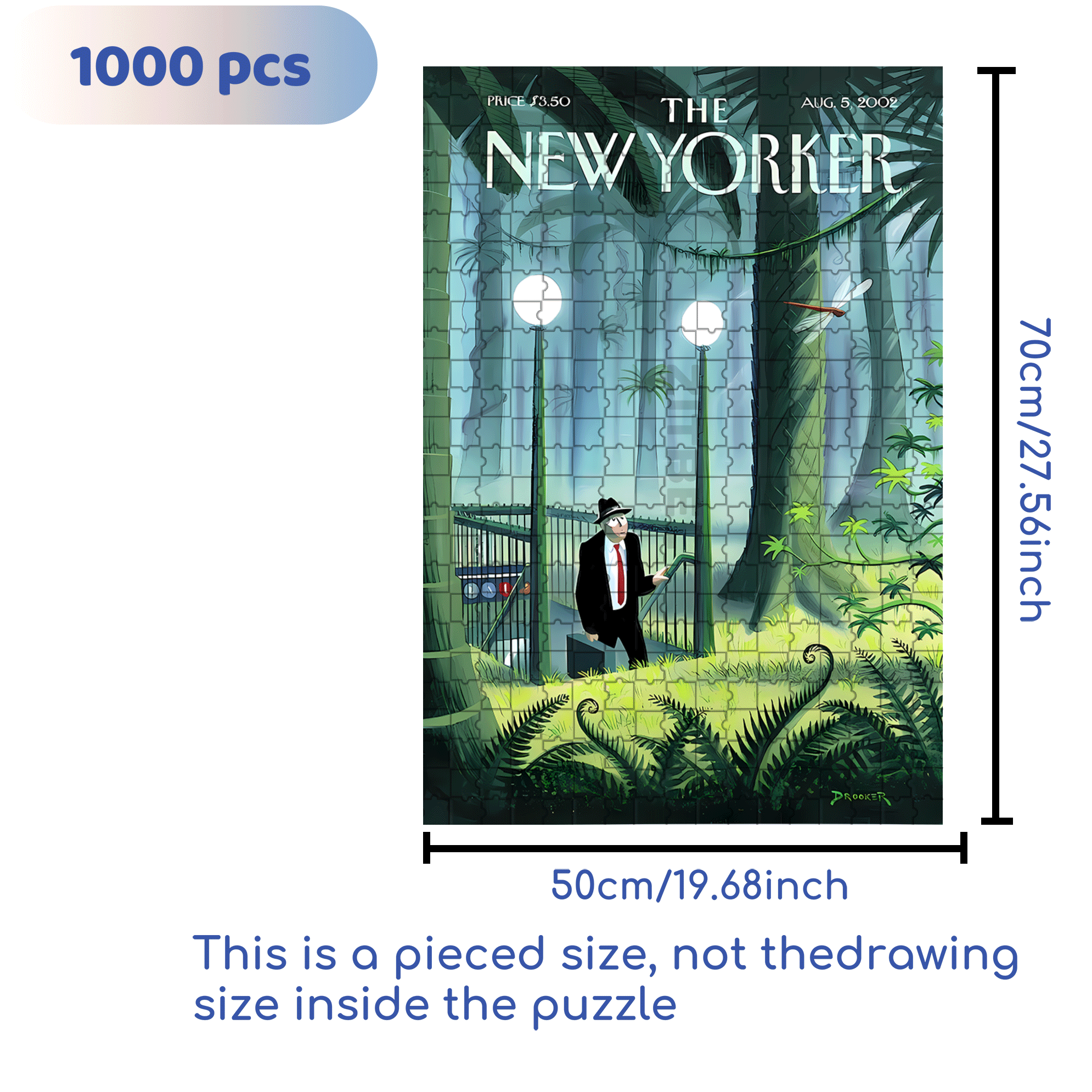A Tiring Day 500pcs/1000pcs Jigsaw Puzzle, Scratch-Resistant, Interactive Family Game & Brain-Boosting DIY Decor, Perfect for Halloween, Christmas & New Year Gifts, Family Puzzle Game