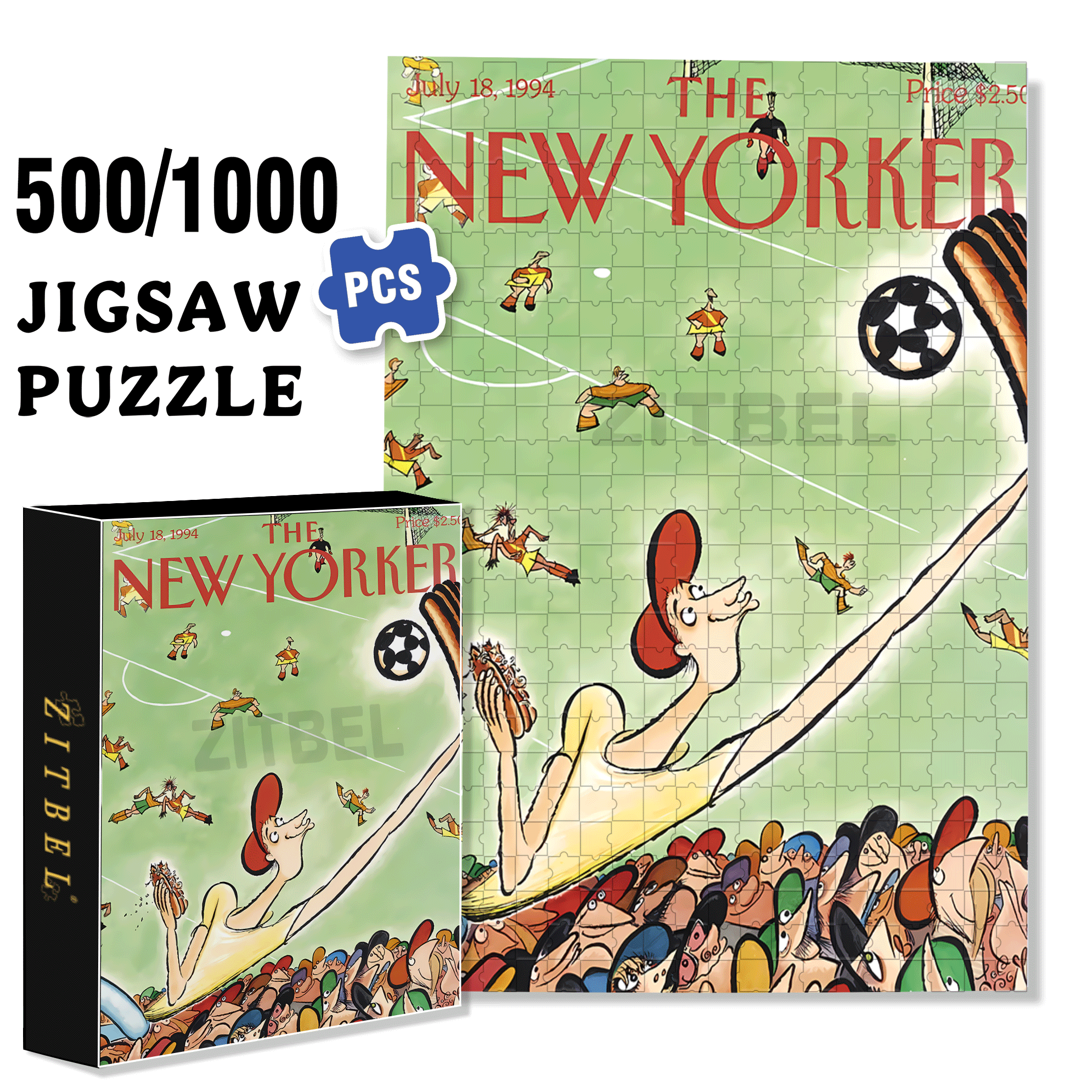 Best Goalkeeper 500pcs/1000pcs Jigsaw Puzzle, Scratch-Resistant, Interactive Family Game & Brain-Boosting DIY Decor, Perfect for Halloween, Christmas & New Year Gifts, Family Puzzle Game