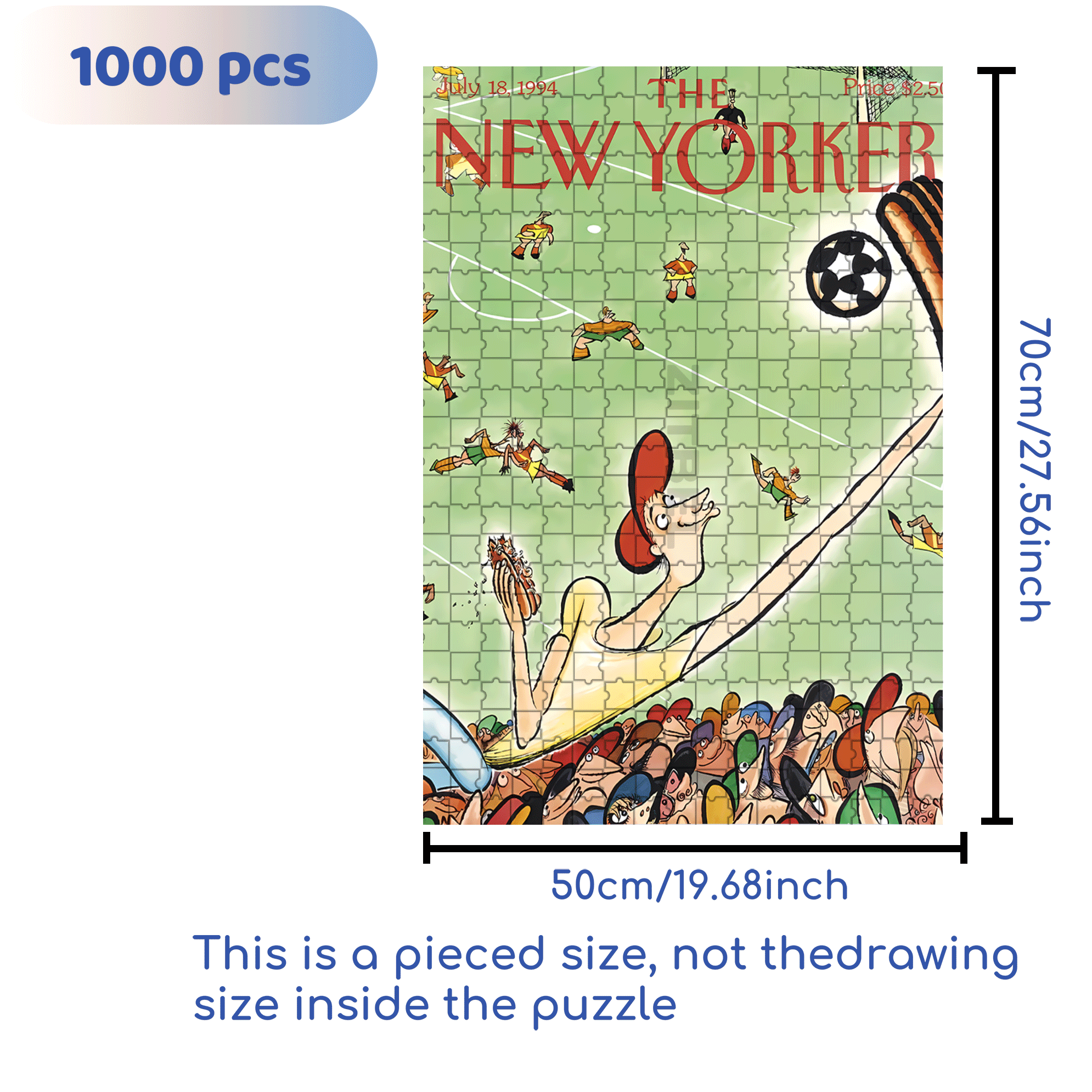 Best Goalkeeper 500pcs/1000pcs Jigsaw Puzzle, Scratch-Resistant, Interactive Family Game & Brain-Boosting DIY Decor, Perfect for Halloween, Christmas & New Year Gifts, Family Puzzle Game