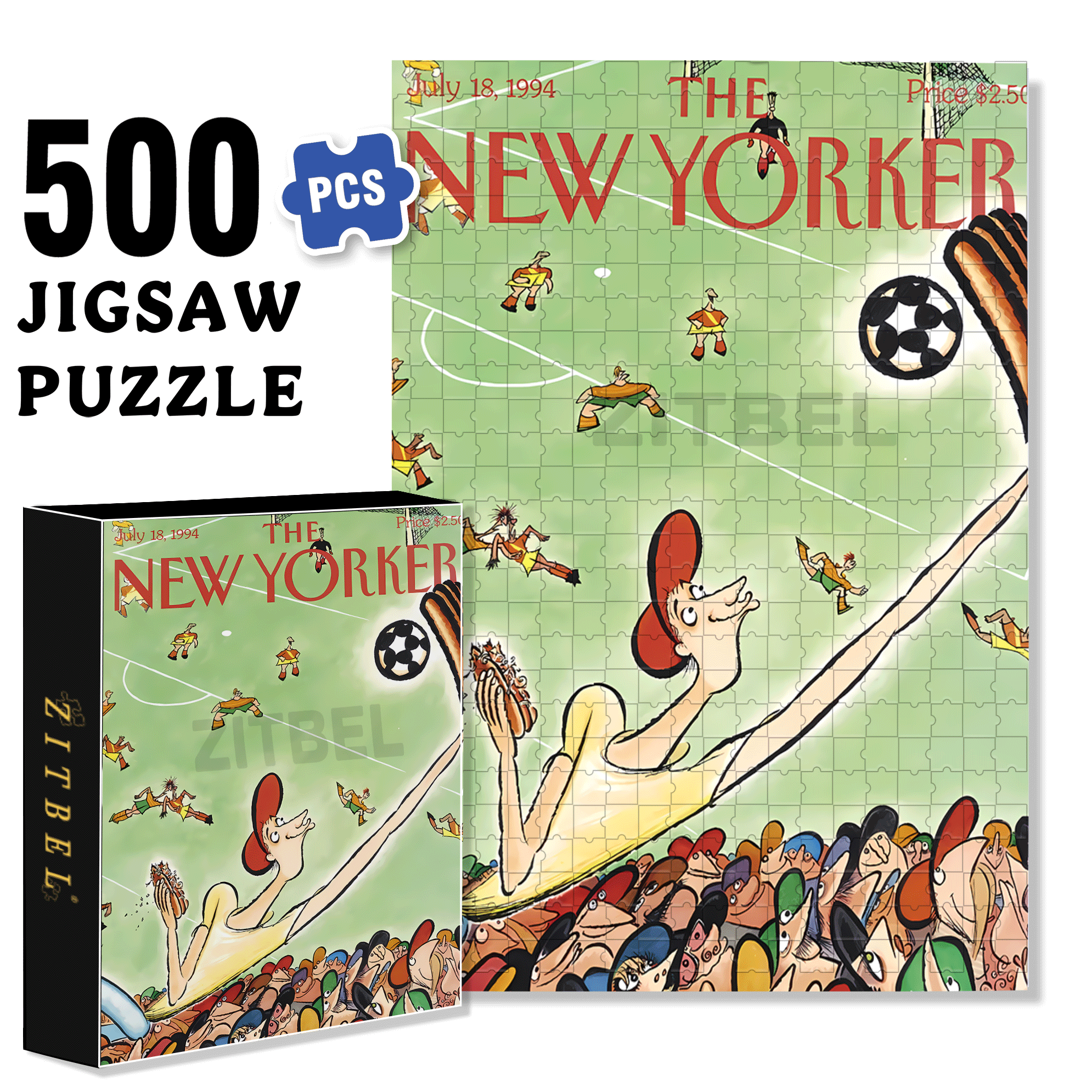 Best Goalkeeper 500pcs/1000pcs Jigsaw Puzzle, Scratch-Resistant, Interactive Family Game & Brain-Boosting DIY Decor, Perfect for Halloween, Christmas & New Year Gifts, Family Puzzle Game