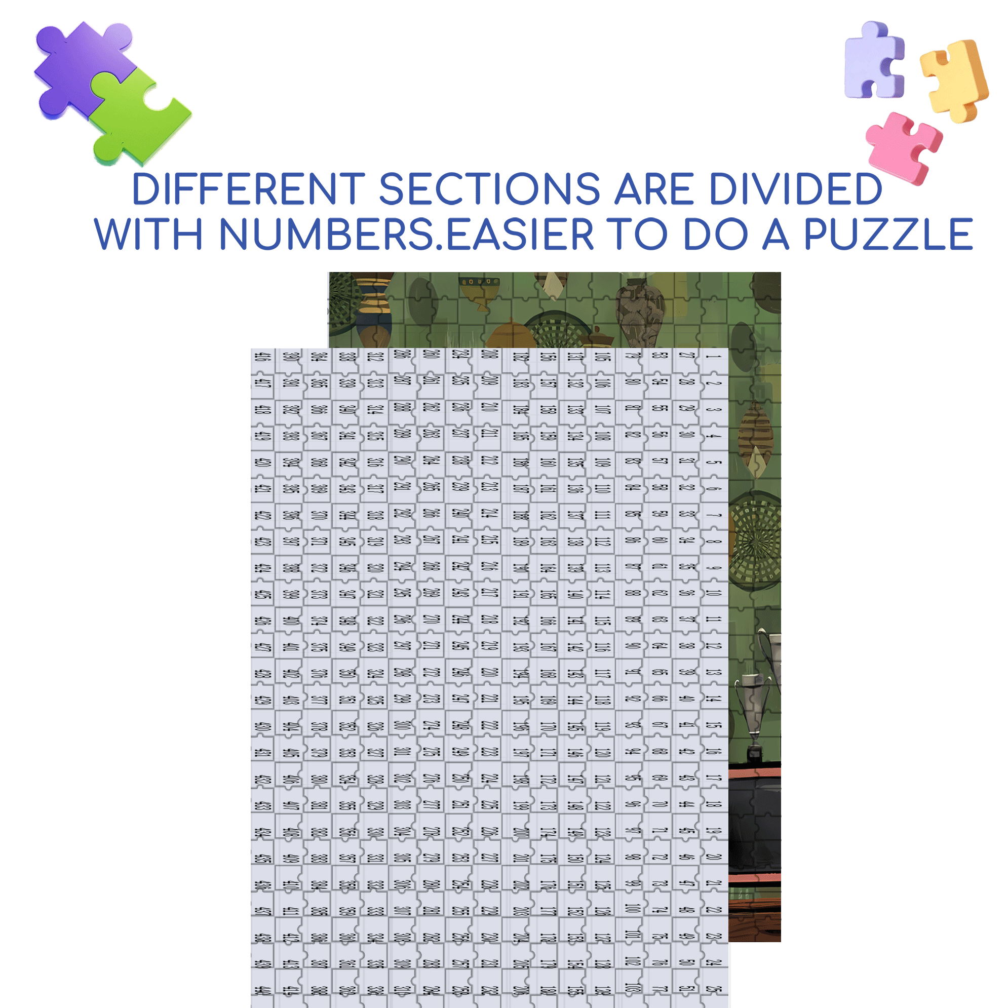 Big Winner 500pcs/1000pcs Jigsaw Puzzle, Scratch-Resistant, Interactive Family Game & Brain-Boosting DIY Decor, Perfect for Halloween, Christmas & New Year Gifts, Family Puzzle Game