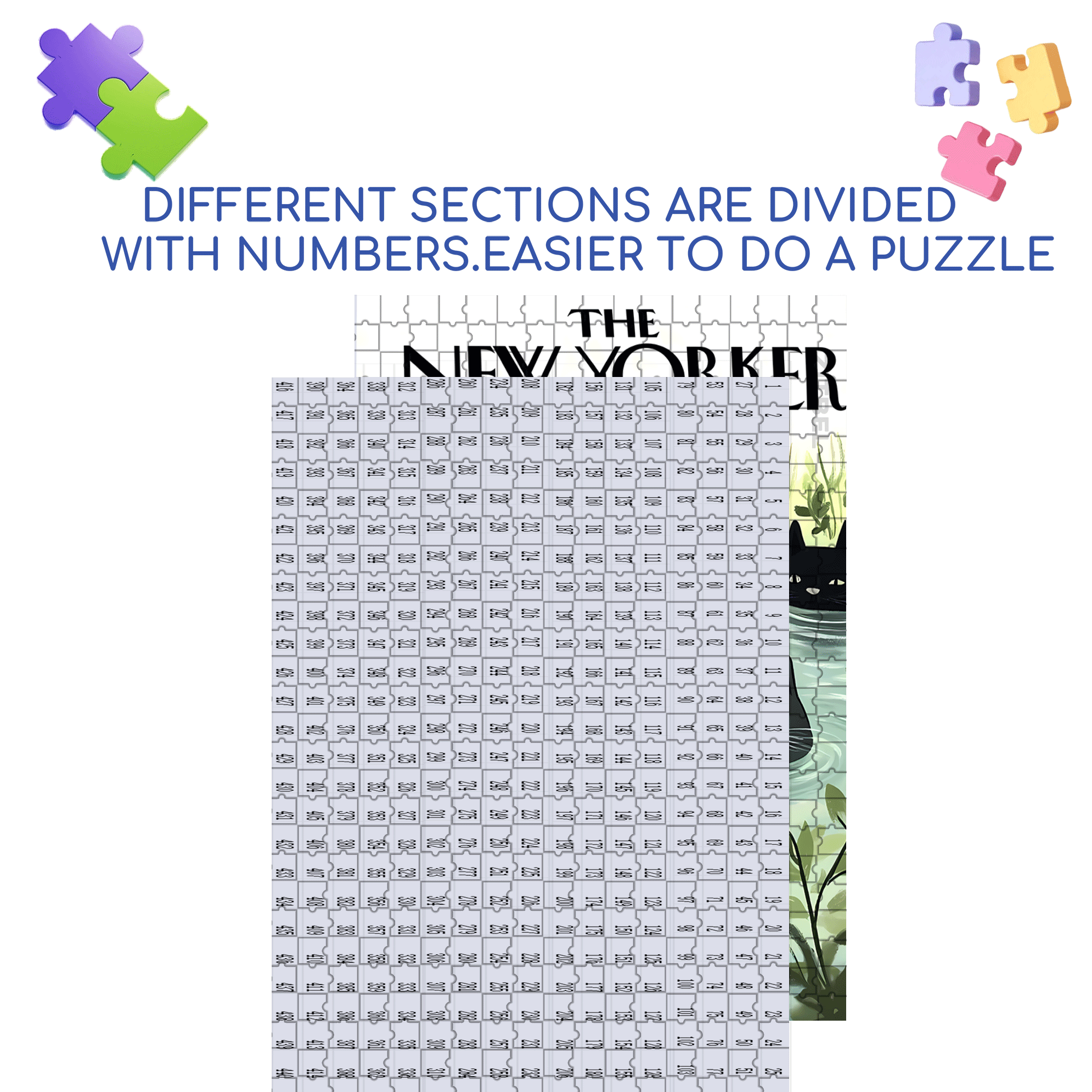Cat Frog£¿ 500pcs/1000pcs Jigsaw Puzzle, Scratch-Resistant, Interactive Family Game & Brain-Boosting DIY Decor, Perfect for Halloween, Christmas & New Year Gifts, Family Puzzle Game