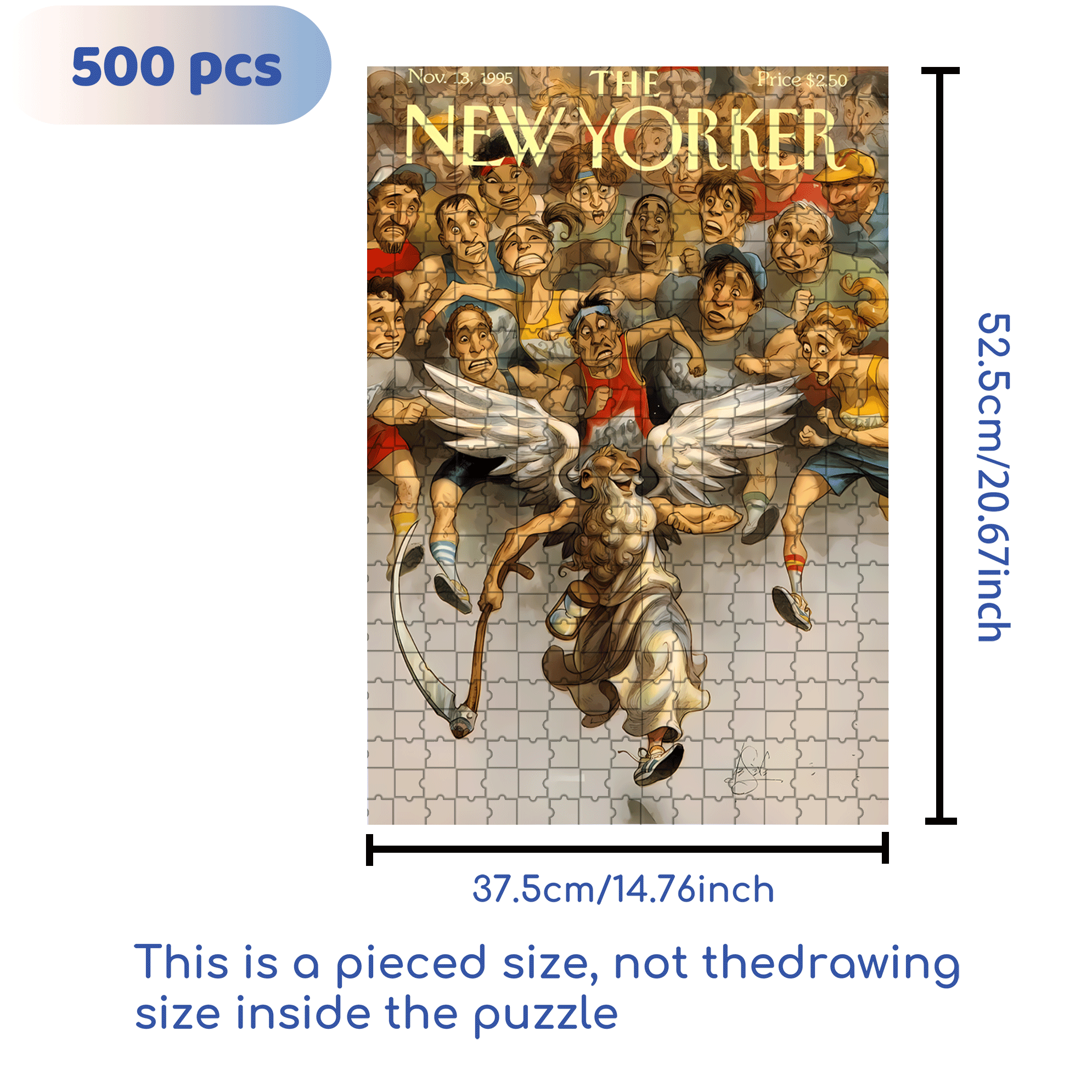 Chase Him 500pcs/1000pcs Jigsaw Puzzle, Scratch-Resistant, Interactive Family Game & Brain-Boosting DIY Decor, Perfect for Halloween, Christmas & New Year Gifts, Family Puzzle Game