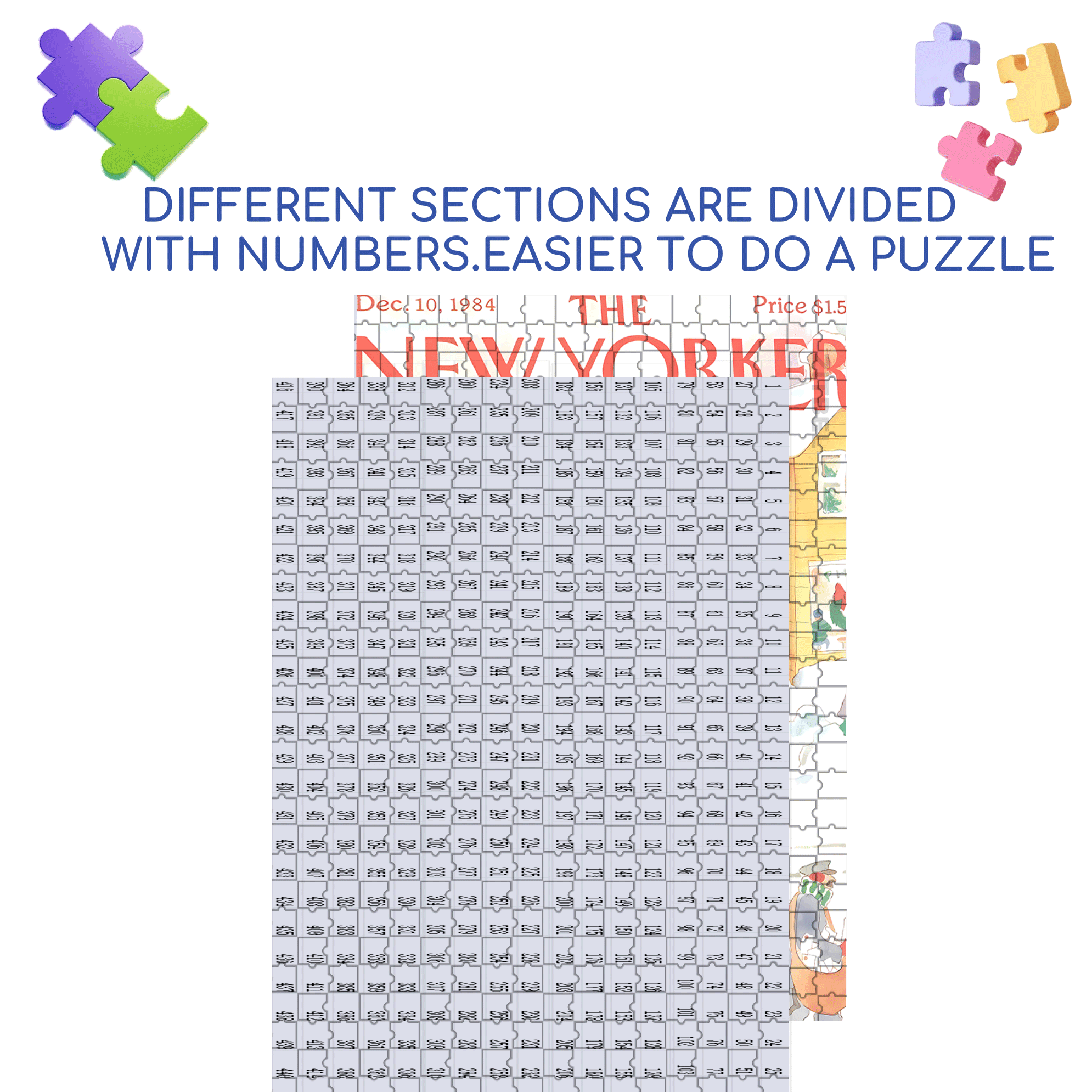 Christmas Hard Ware 500pcs/1000pcs Jigsaw Puzzle, Scratch-Resistant, Interactive Family Game & Brain-Boosting DIY Decor, Perfect for Halloween, Christmas & New Year Gifts, Family Puzzle Game