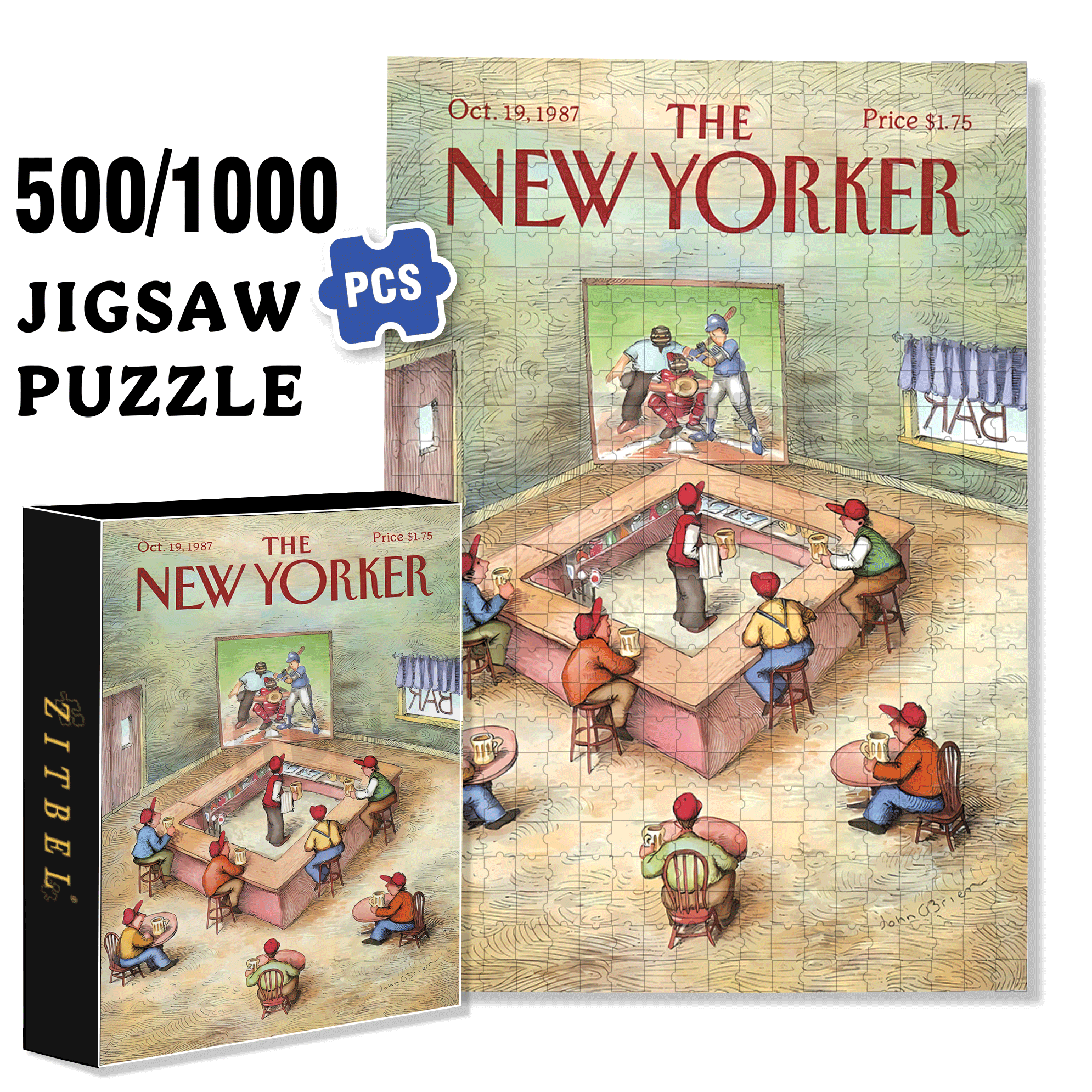 Concentrate 500pcs/1000pcs Jigsaw Puzzle, Scratch-Resistant, Interactive Family Game & Brain-Boosting DIY Decor, Perfect for Halloween, Christmas & New Year Gifts, Family Puzzle Game