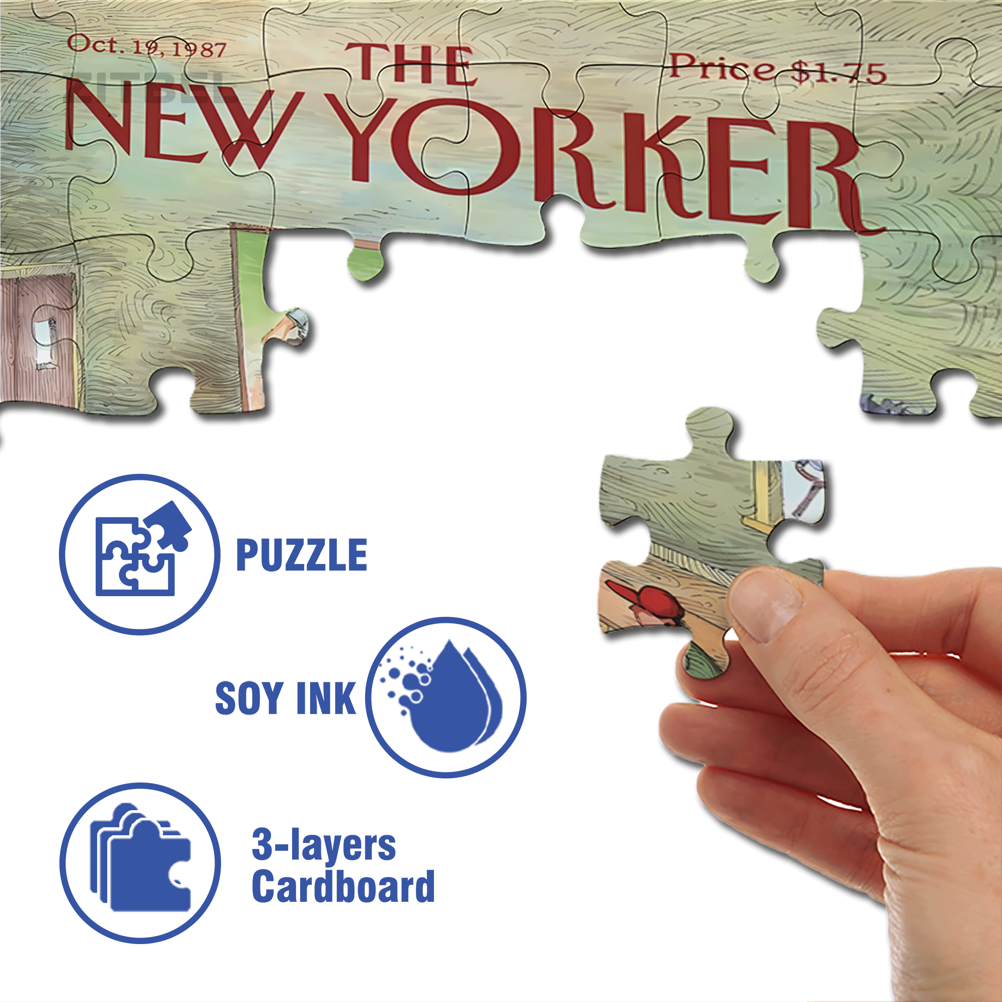 Concentrate 500pcs/1000pcs Jigsaw Puzzle, Scratch-Resistant, Interactive Family Game & Brain-Boosting DIY Decor, Perfect for Halloween, Christmas & New Year Gifts, Family Puzzle Game