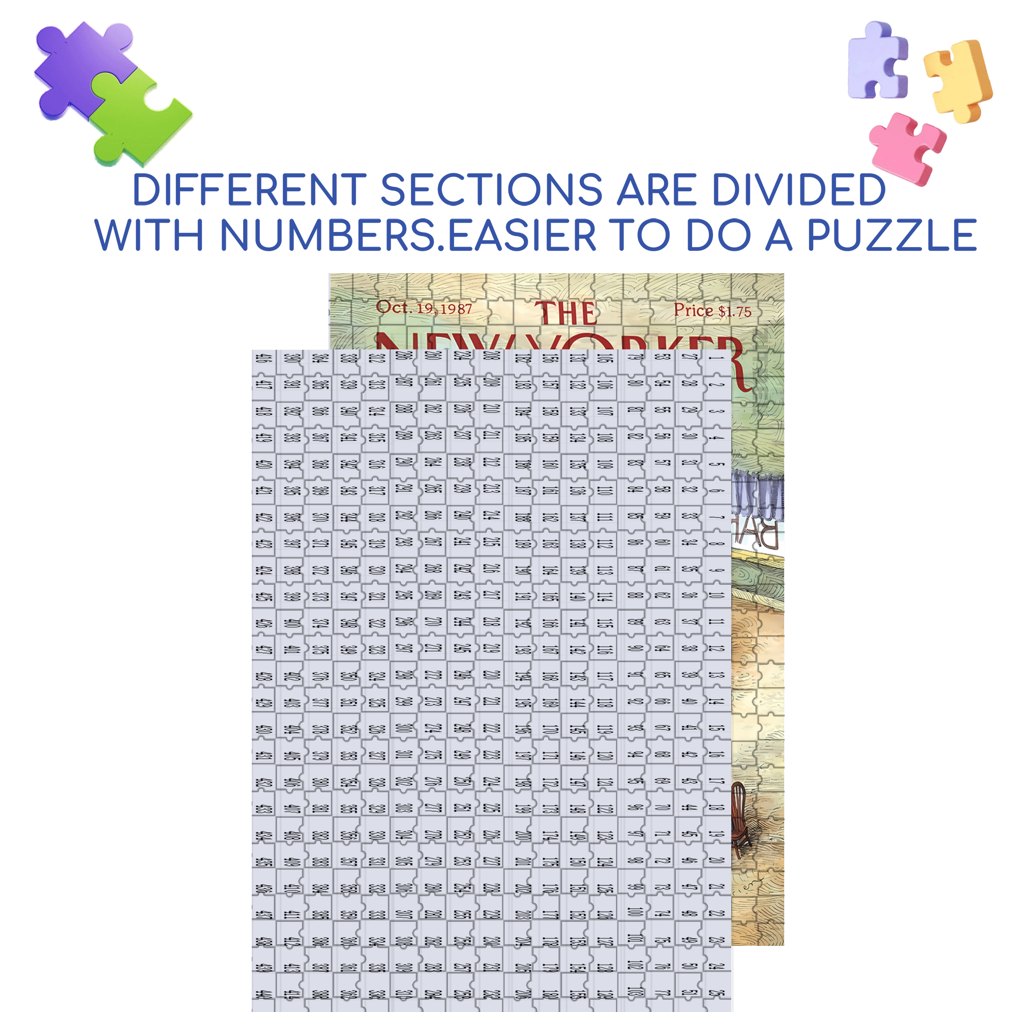 Concentrate 500pcs/1000pcs Jigsaw Puzzle, Scratch-Resistant, Interactive Family Game & Brain-Boosting DIY Decor, Perfect for Halloween, Christmas & New Year Gifts, Family Puzzle Game