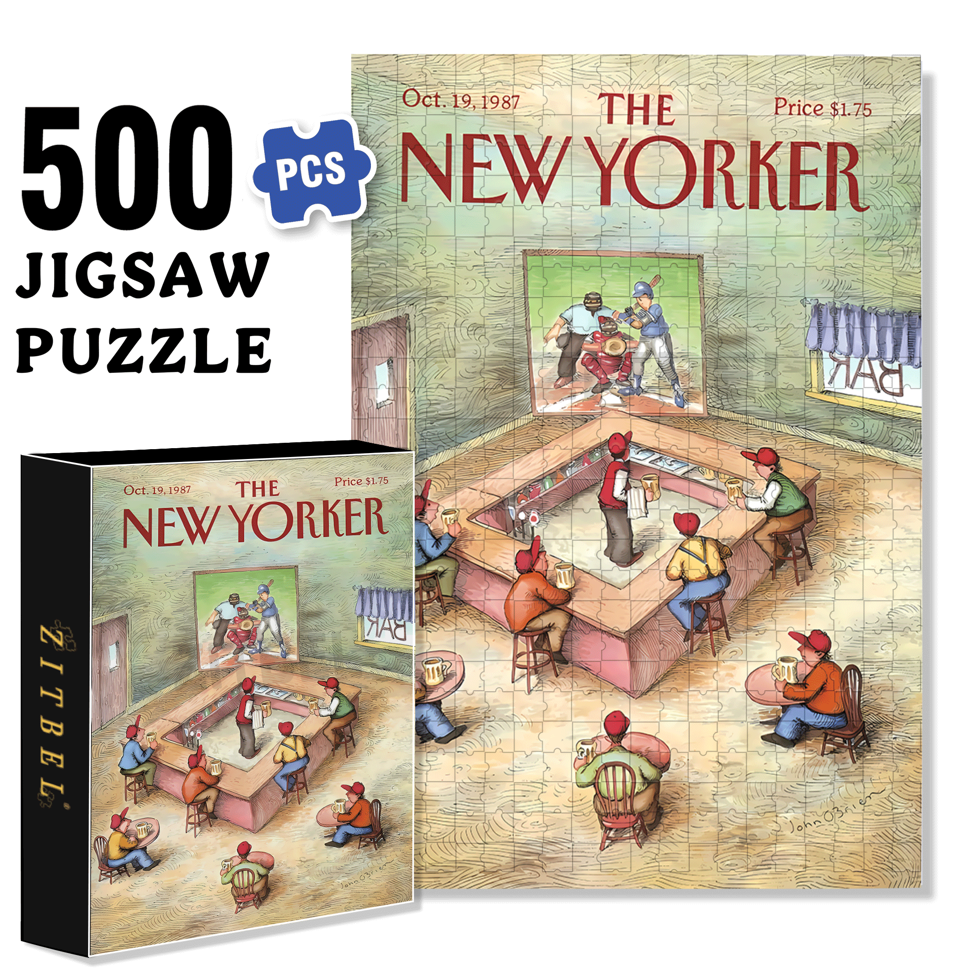 Concentrate 500pcs/1000pcs Jigsaw Puzzle, Scratch-Resistant, Interactive Family Game & Brain-Boosting DIY Decor, Perfect for Halloween, Christmas & New Year Gifts, Family Puzzle Game