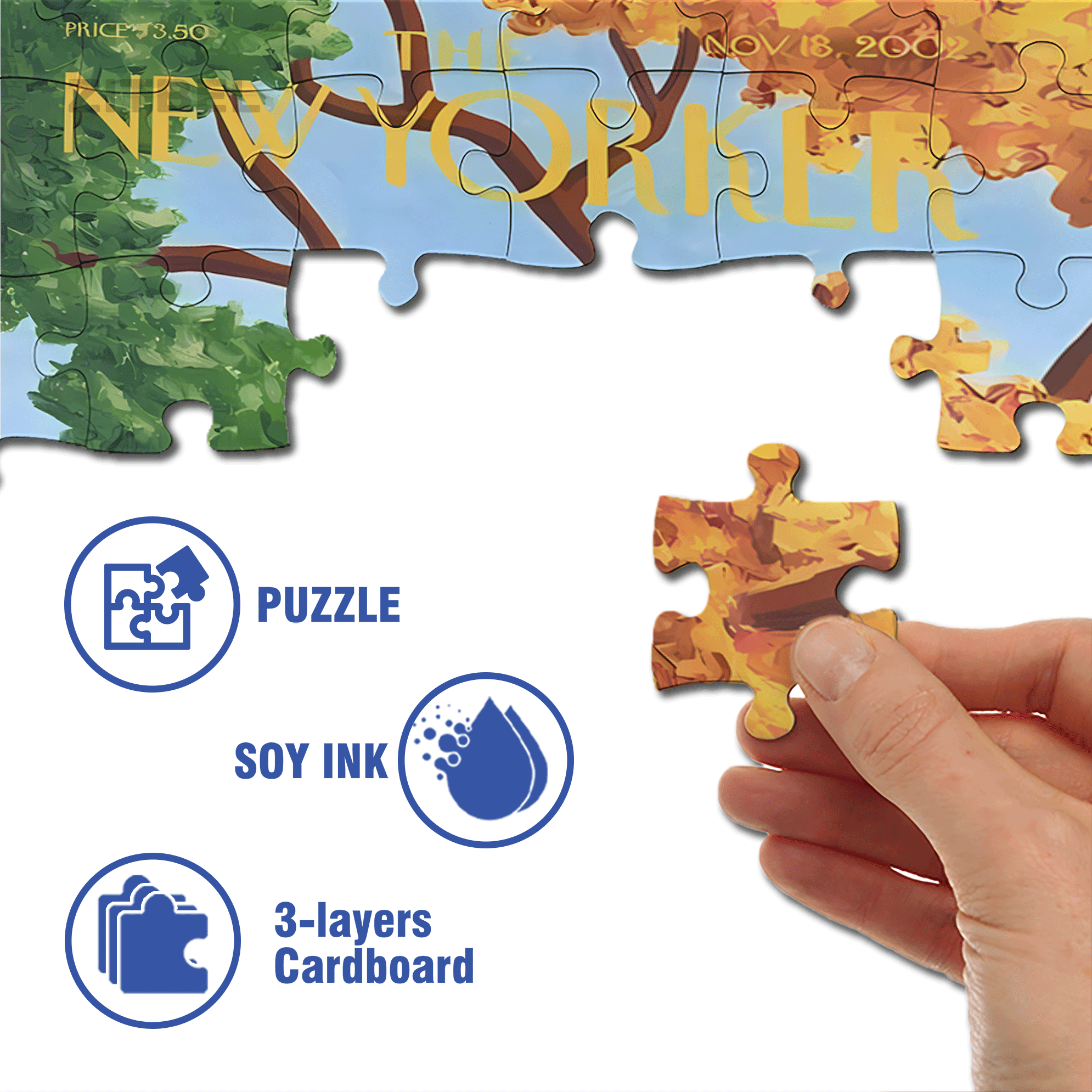 Dyeing 500pcs/1000pcs Jigsaw Puzzle, Scratch-Resistant, Interactive Family Game & Brain-Boosting DIY Decor, Perfect for Halloween, Christmas & New Year Gifts, Family Puzzle Game