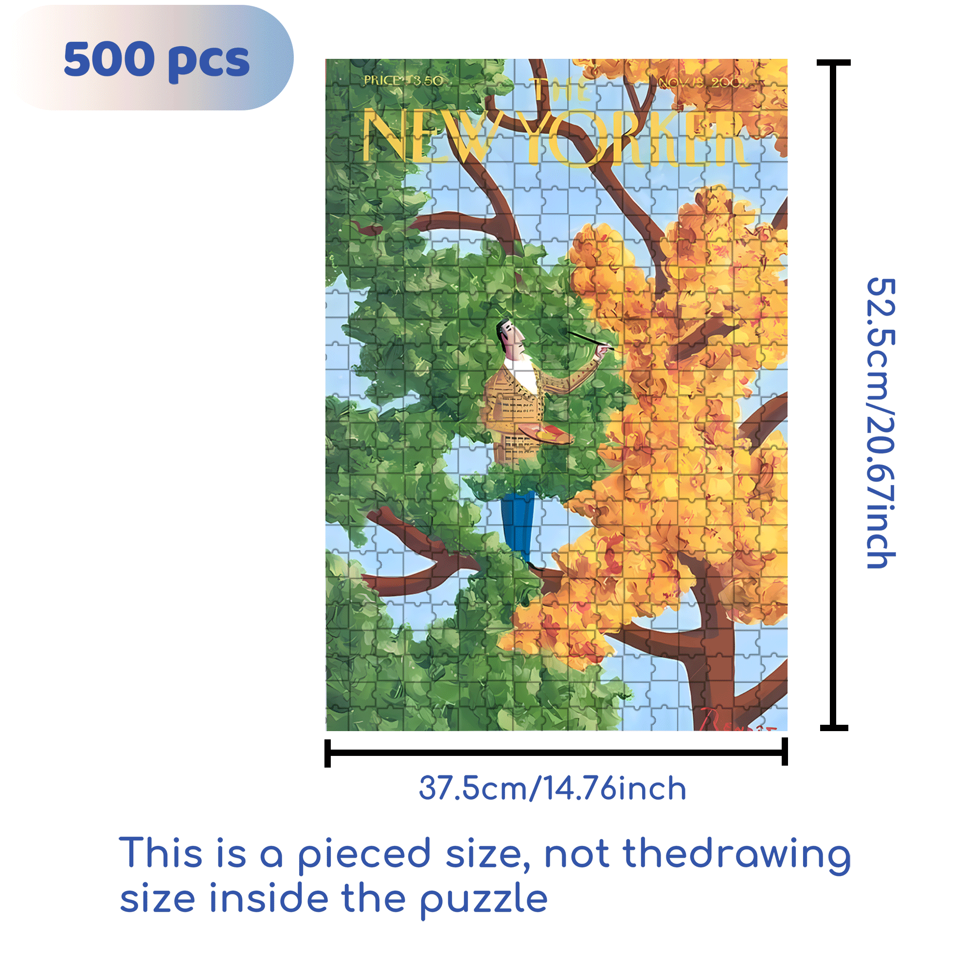 Dyeing 500pcs/1000pcs Jigsaw Puzzle, Scratch-Resistant, Interactive Family Game & Brain-Boosting DIY Decor, Perfect for Halloween, Christmas & New Year Gifts, Family Puzzle Game