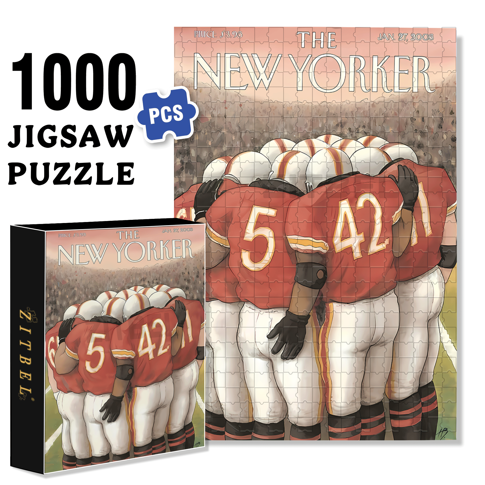 Encourage Each Other 500pcs/1000pcs Jigsaw Puzzle, Scratch-Resistant, Interactive Family Game & Brain-Boosting DIY Decor, Perfect for Halloween, Christmas & New Year Gifts, Family Puzzle Game