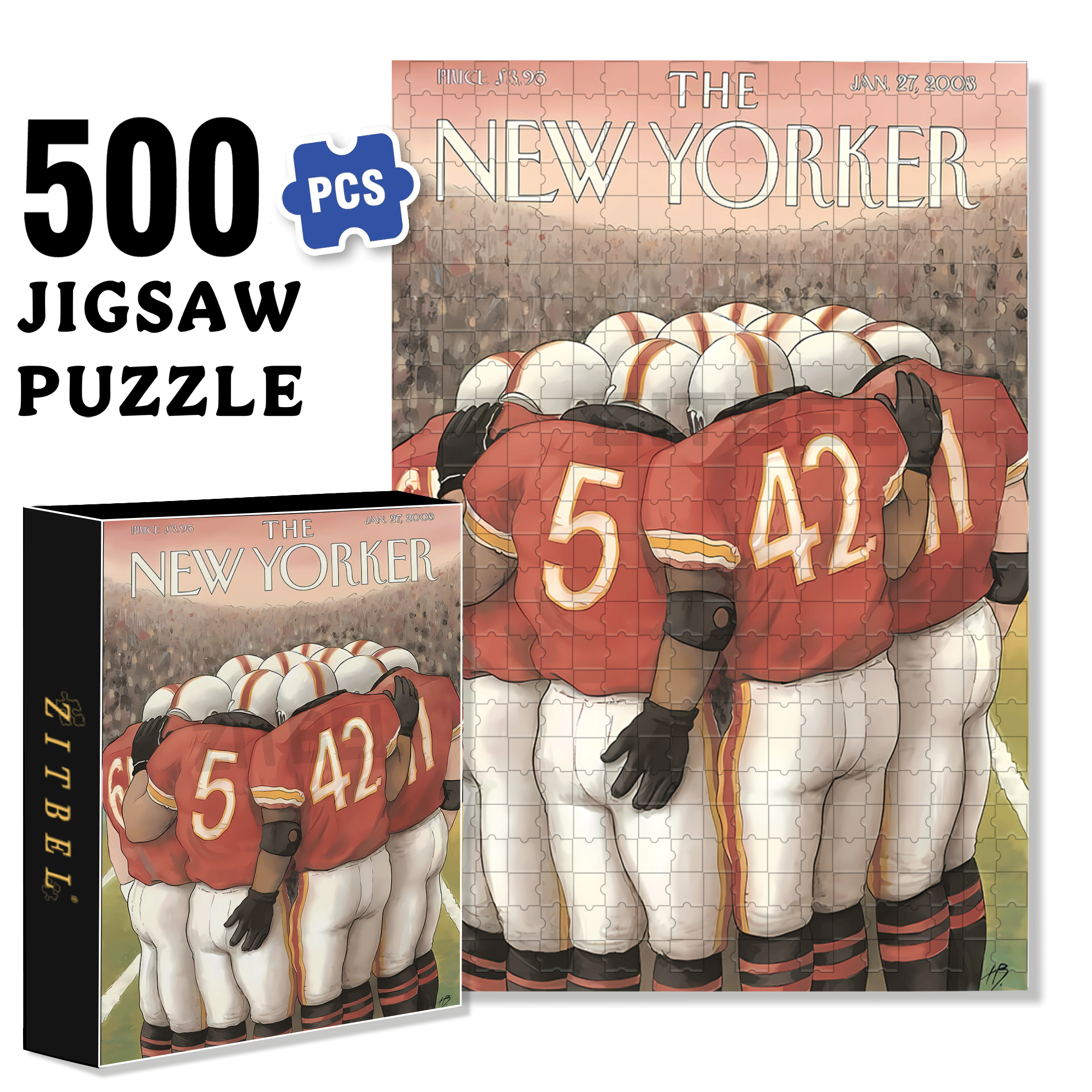 Encourage Each Other 500pcs/1000pcs Jigsaw Puzzle, Scratch-Resistant, Interactive Family Game & Brain-Boosting DIY Decor, Perfect for Halloween, Christmas & New Year Gifts, Family Puzzle Game
