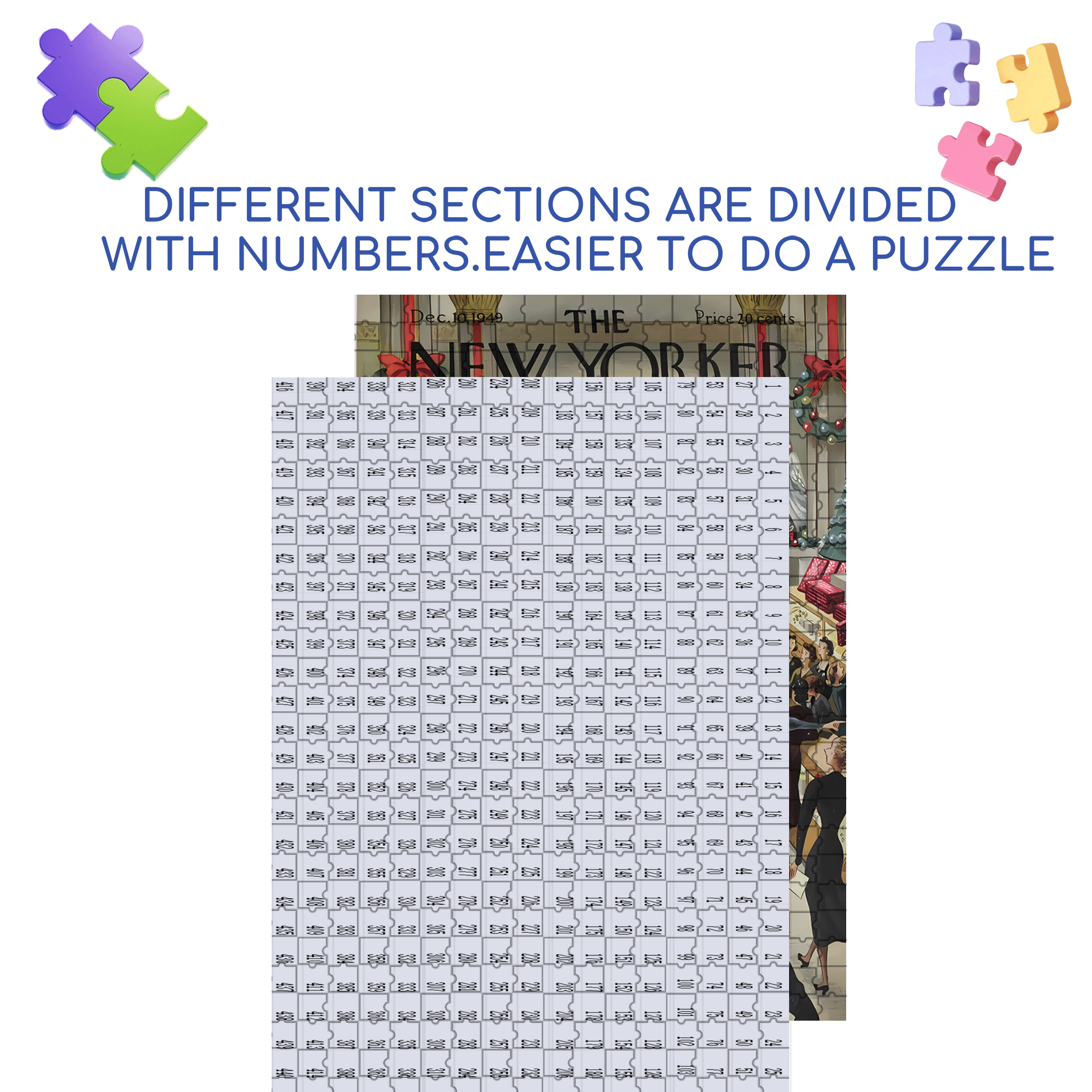 Frenzy 500pcs/1000pcs Jigsaw Puzzle, Scratch-Resistant, Interactive Family Game & Brain-Boosting DIY Decor, Perfect for Halloween, Christmas & New Year Gifts, Family Puzzle Game
