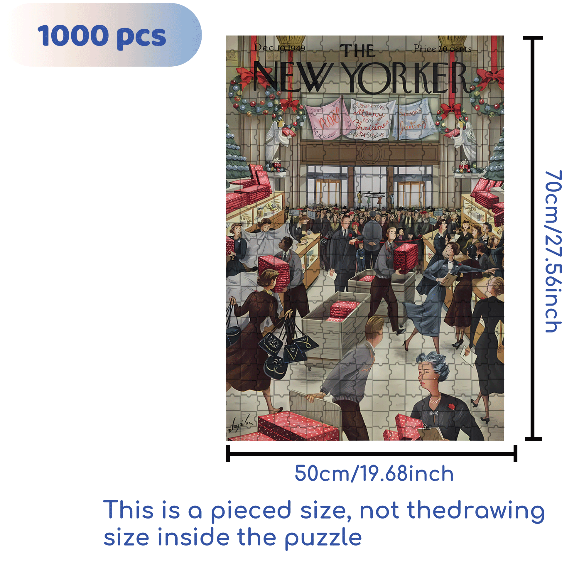 Frenzy 500pcs/1000pcs Jigsaw Puzzle, Scratch-Resistant, Interactive Family Game & Brain-Boosting DIY Decor, Perfect for Halloween, Christmas & New Year Gifts, Family Puzzle Game