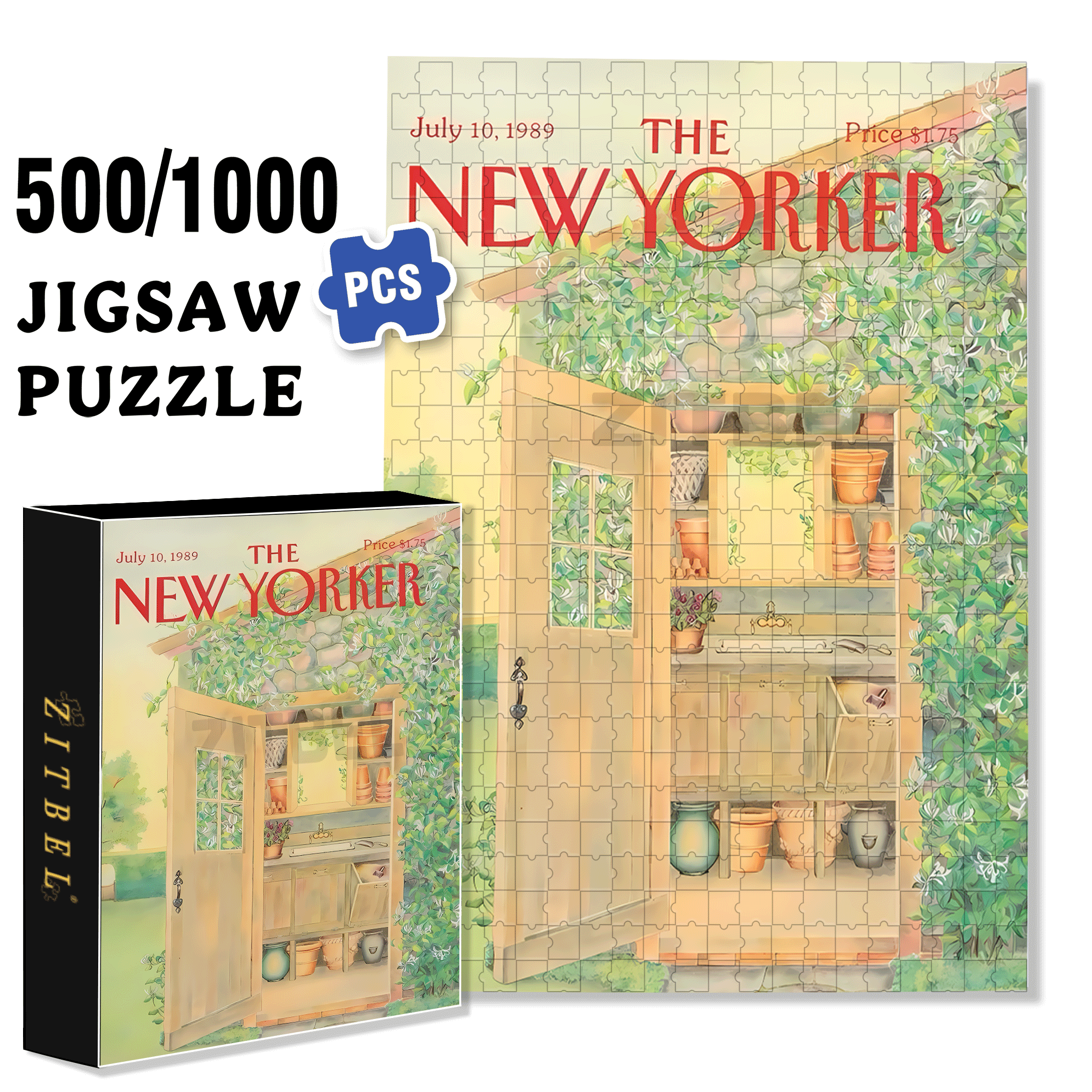 Garden Storage Room 500pcs/1000pcs Jigsaw Puzzle, Scratch-Resistant, Interactive Family Game & Brain-Boosting DIY Decor, Perfect for Halloween, Christmas & New Year Gifts, Family Puzzle Game
