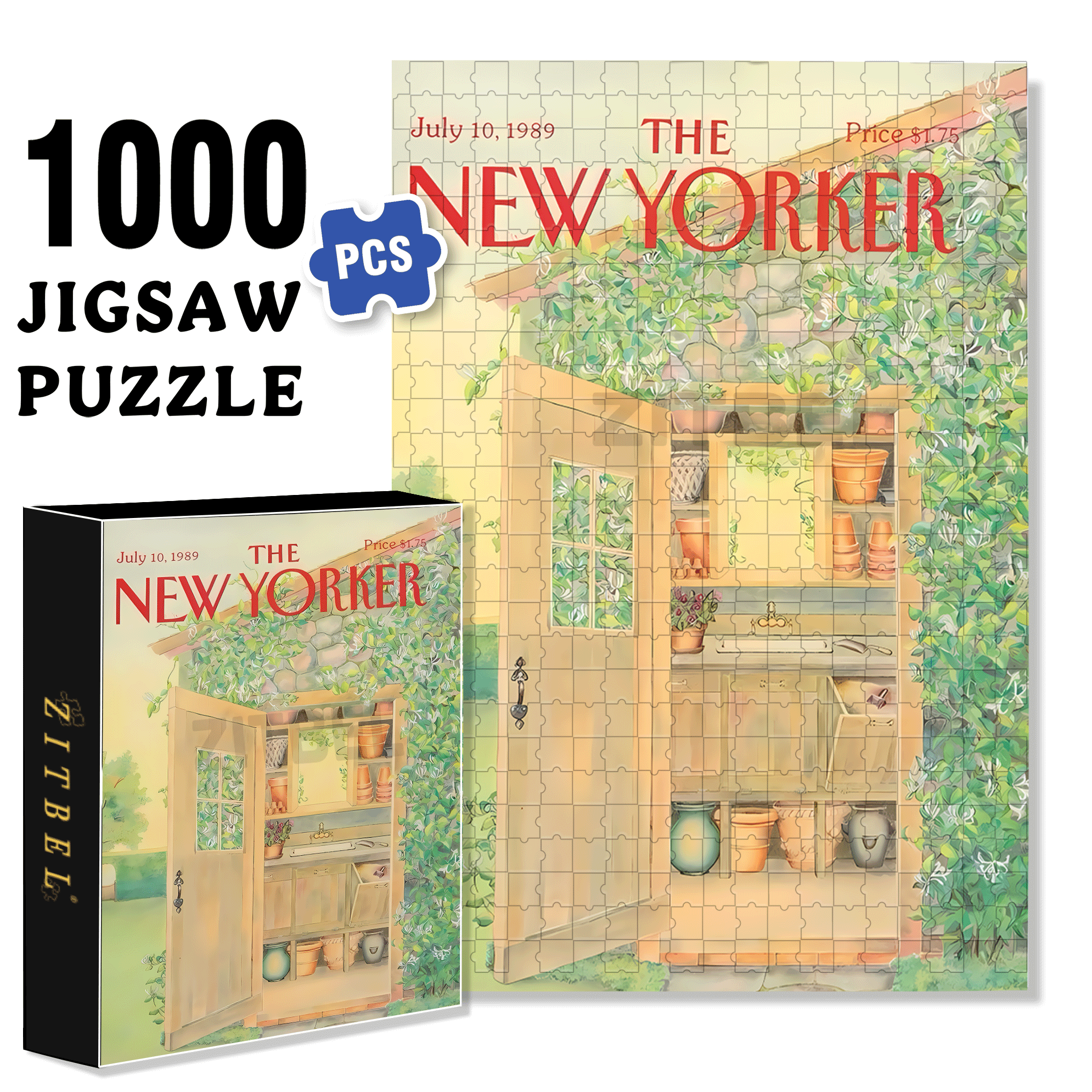 Garden Storage Room 500pcs/1000pcs Jigsaw Puzzle, Scratch-Resistant, Interactive Family Game & Brain-Boosting DIY Decor, Perfect for Halloween, Christmas & New Year Gifts, Family Puzzle Game