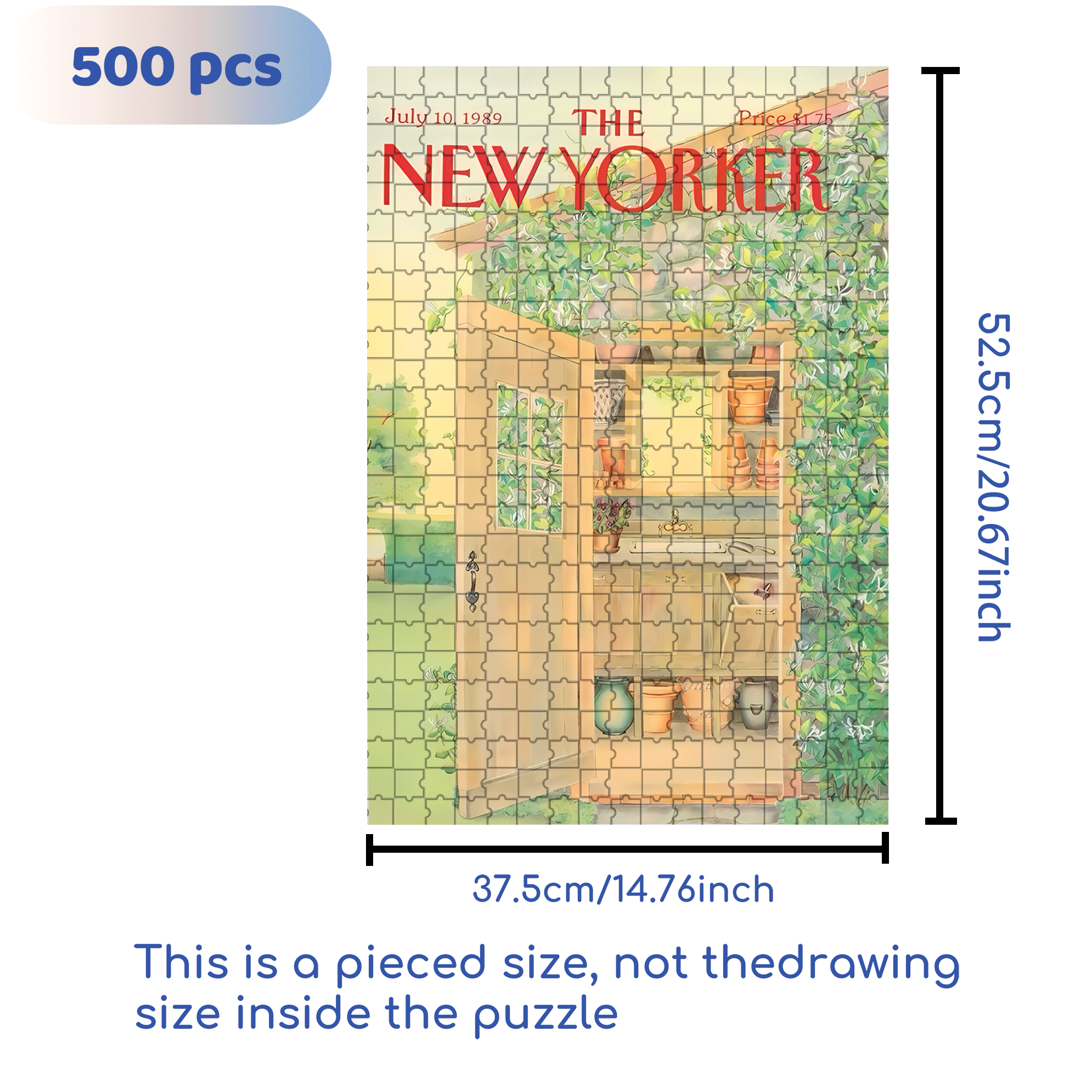 Garden Storage Room 500pcs/1000pcs Jigsaw Puzzle, Scratch-Resistant, Interactive Family Game & Brain-Boosting DIY Decor, Perfect for Halloween, Christmas & New Year Gifts, Family Puzzle Game
