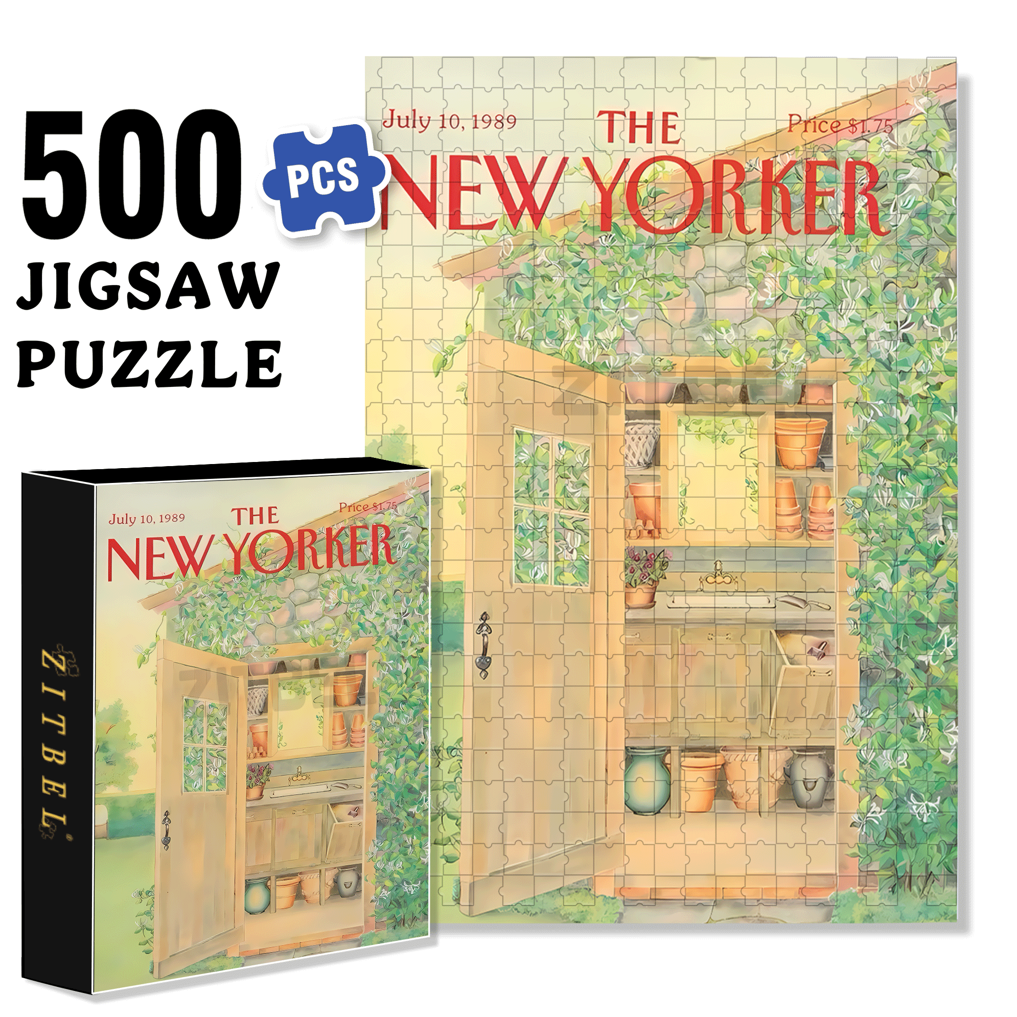 Garden Storage Room 500pcs/1000pcs Jigsaw Puzzle, Scratch-Resistant, Interactive Family Game & Brain-Boosting DIY Decor, Perfect for Halloween, Christmas & New Year Gifts, Family Puzzle Game
