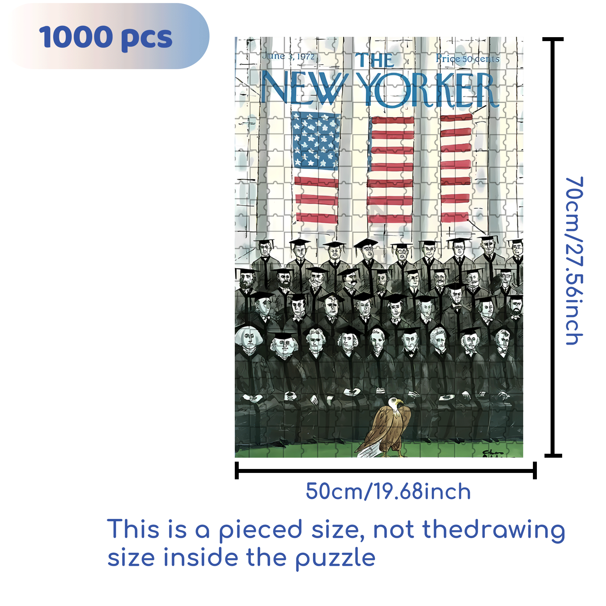 Graduation Photo 500pcs/1000pcs Jigsaw Puzzle, Scratch-Resistant, Interactive Family Game & Brain-Boosting DIY Decor, Perfect for Halloween, Christmas & New Year Gifts, Family Puzzle Game