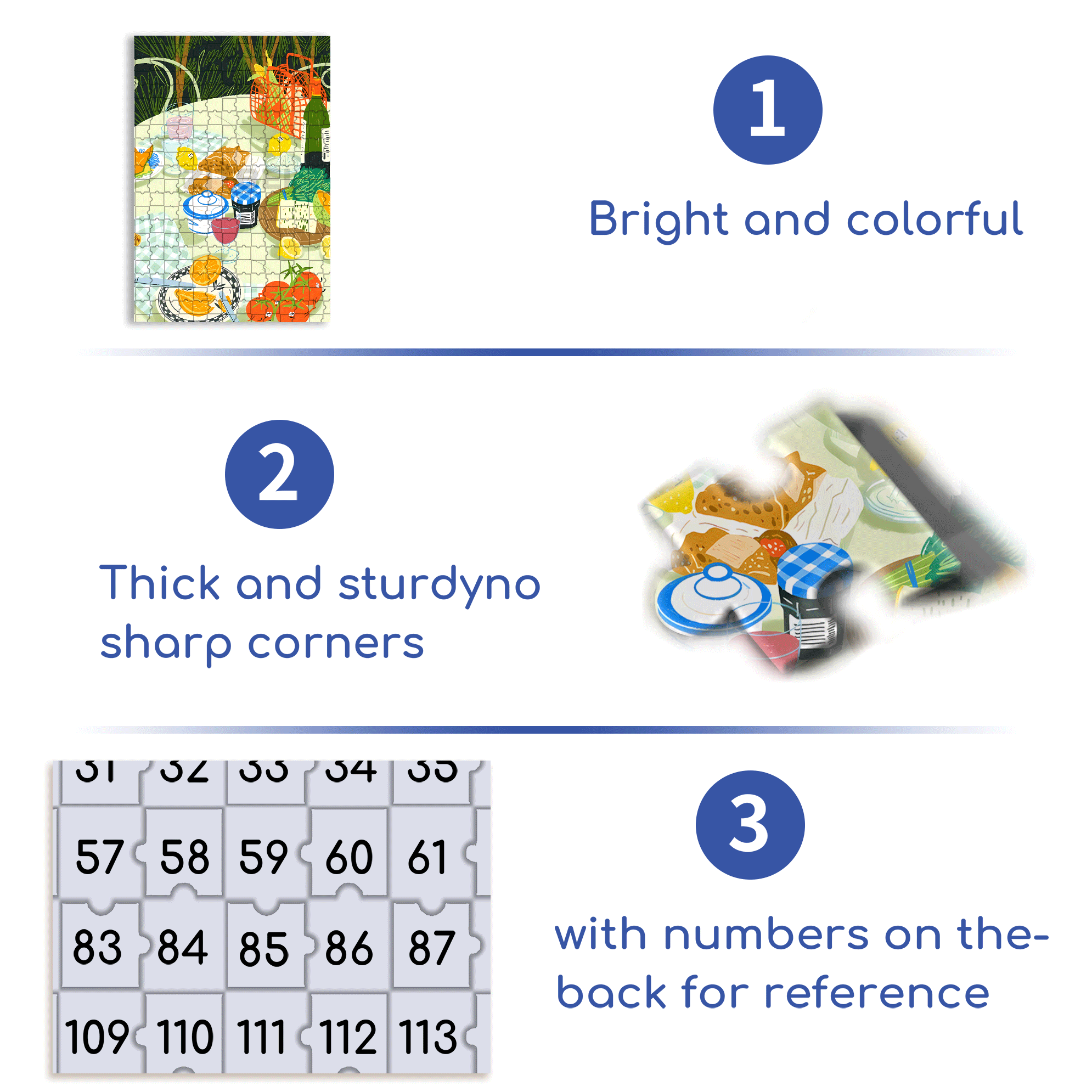 Healthy Breakfast 500pcs/1000pcs Jigsaw Puzzle, Scratch-Resistant, Interactive Family Game & Brain-Boosting DIY Decor, Perfect for Halloween, Christmas & New Year Gifts, Family Puzzle Game