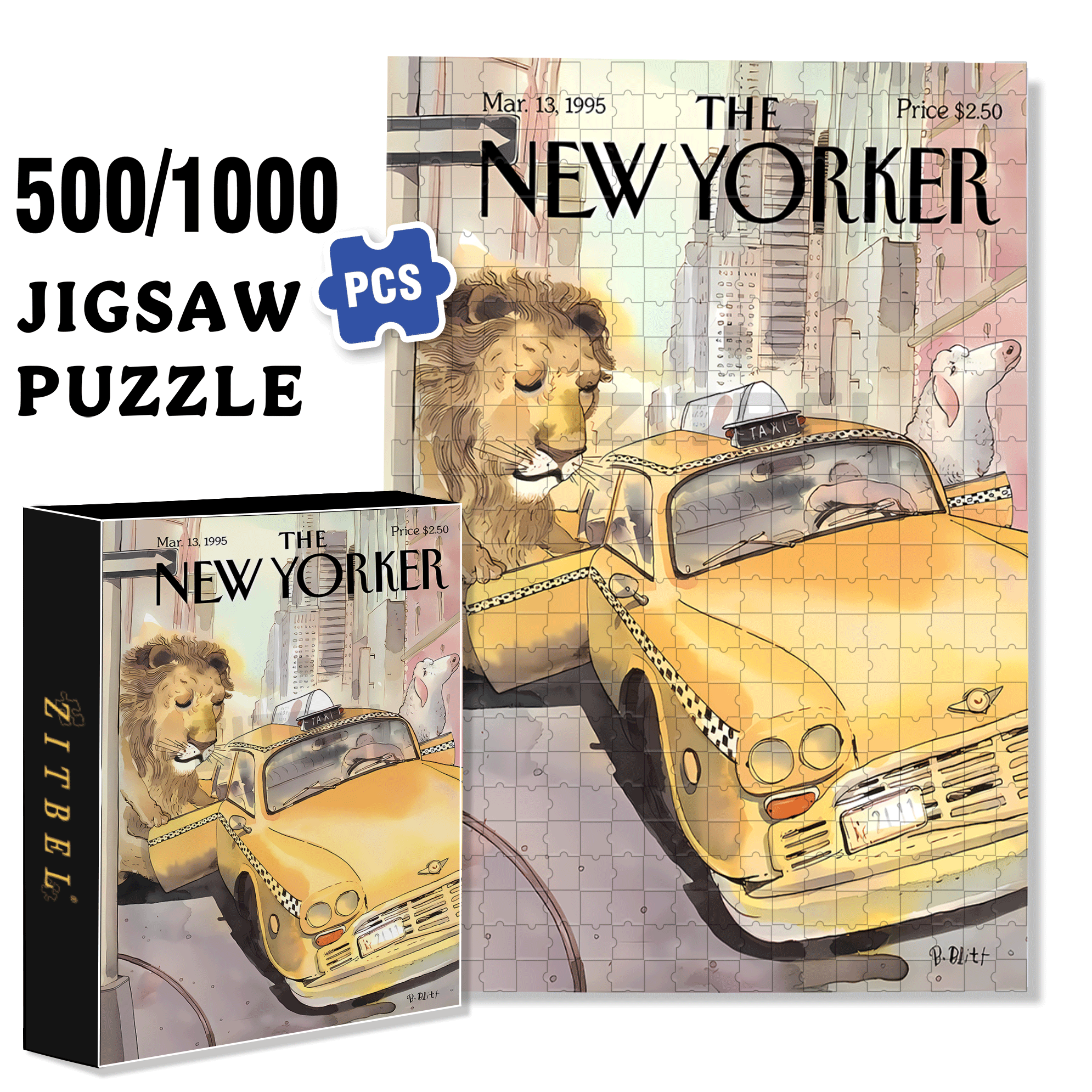 Huge Monster 500pcs/1000pcs Jigsaw Puzzle, Scratch-Resistant, Interactive Family Game & Brain-Boosting DIY Decor, Perfect for Halloween, Christmas & New Year Gifts, Family Puzzle Game