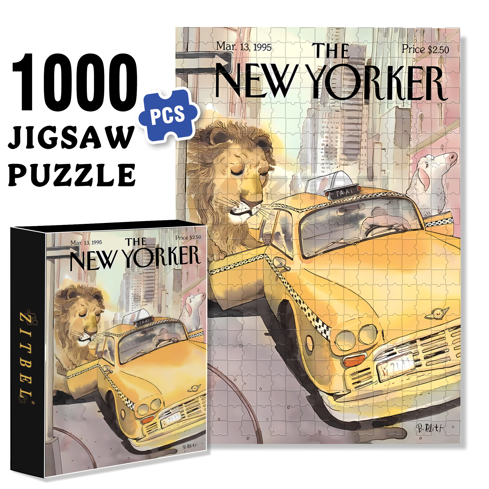 Huge Monster 500pcs/1000pcs Jigsaw Puzzle, Scratch-Resistant, Interactive Family Game & Brain-Boosting DIY Decor, Perfect for Halloween, Christmas & New Year Gifts, Family Puzzle Game