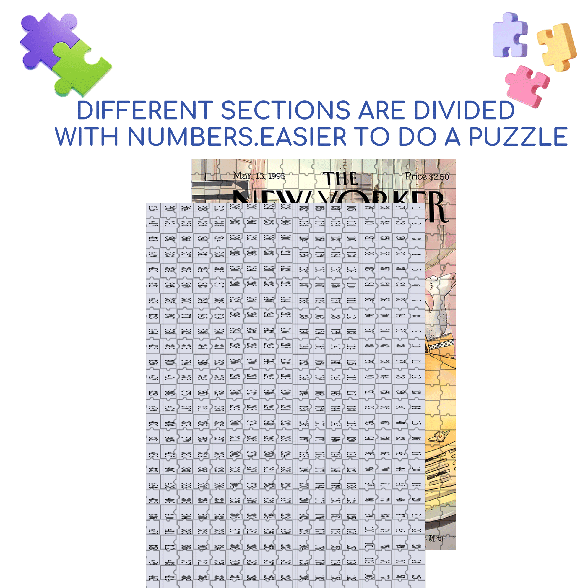 Huge Monster 500pcs/1000pcs Jigsaw Puzzle, Scratch-Resistant, Interactive Family Game & Brain-Boosting DIY Decor, Perfect for Halloween, Christmas & New Year Gifts, Family Puzzle Game