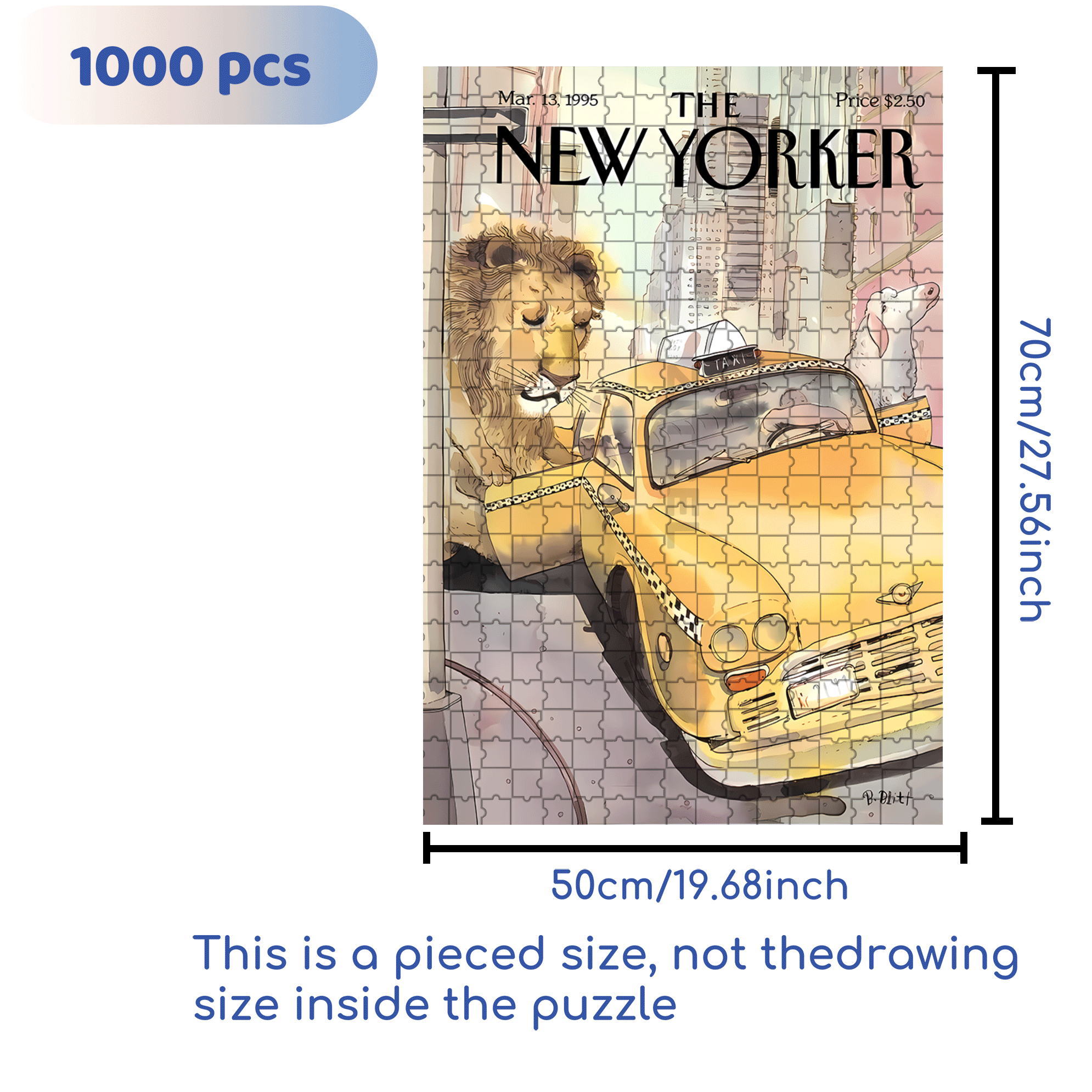 Huge Monster 500pcs/1000pcs Jigsaw Puzzle, Scratch-Resistant, Interactive Family Game & Brain-Boosting DIY Decor, Perfect for Halloween, Christmas & New Year Gifts, Family Puzzle Game
