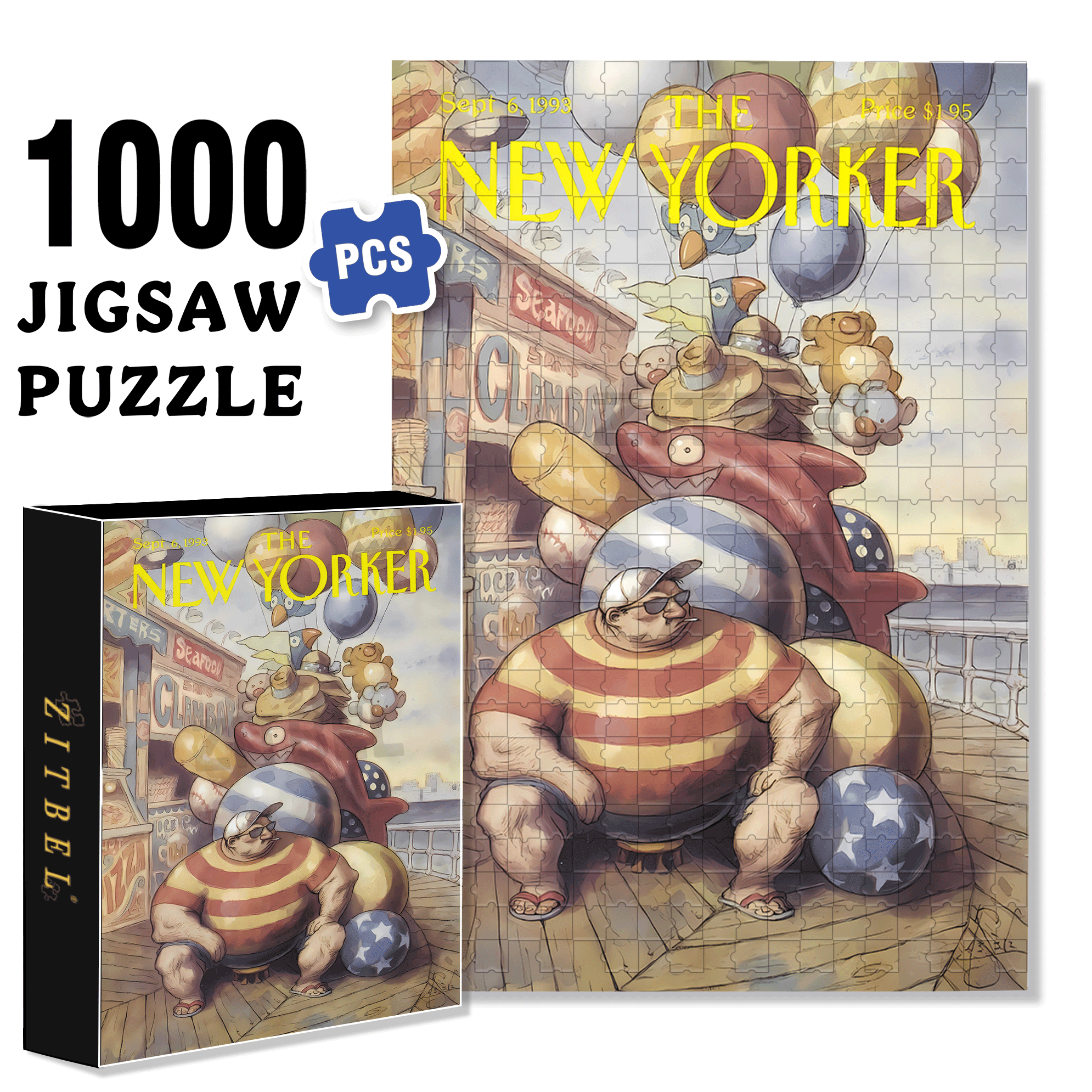Hydrogen Balloons 500pcs/1000pcs Jigsaw Puzzle, Scratch-Resistant, Interactive Family Game & Brain-Boosting DIY Decor, Perfect for Halloween, Christmas & New Year Gifts, Family Puzzle Game