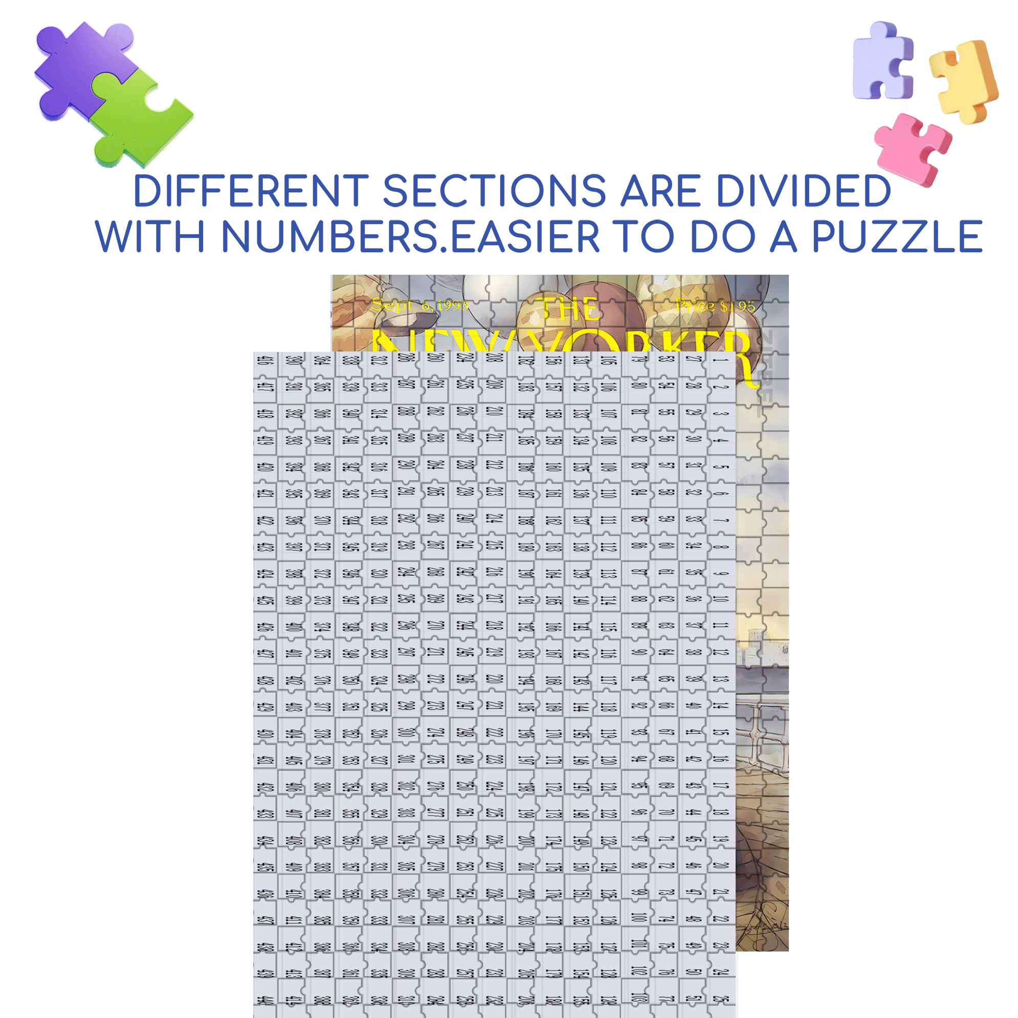 Hydrogen Balloons 500pcs/1000pcs Jigsaw Puzzle, Scratch-Resistant, Interactive Family Game & Brain-Boosting DIY Decor, Perfect for Halloween, Christmas & New Year Gifts, Family Puzzle Game
