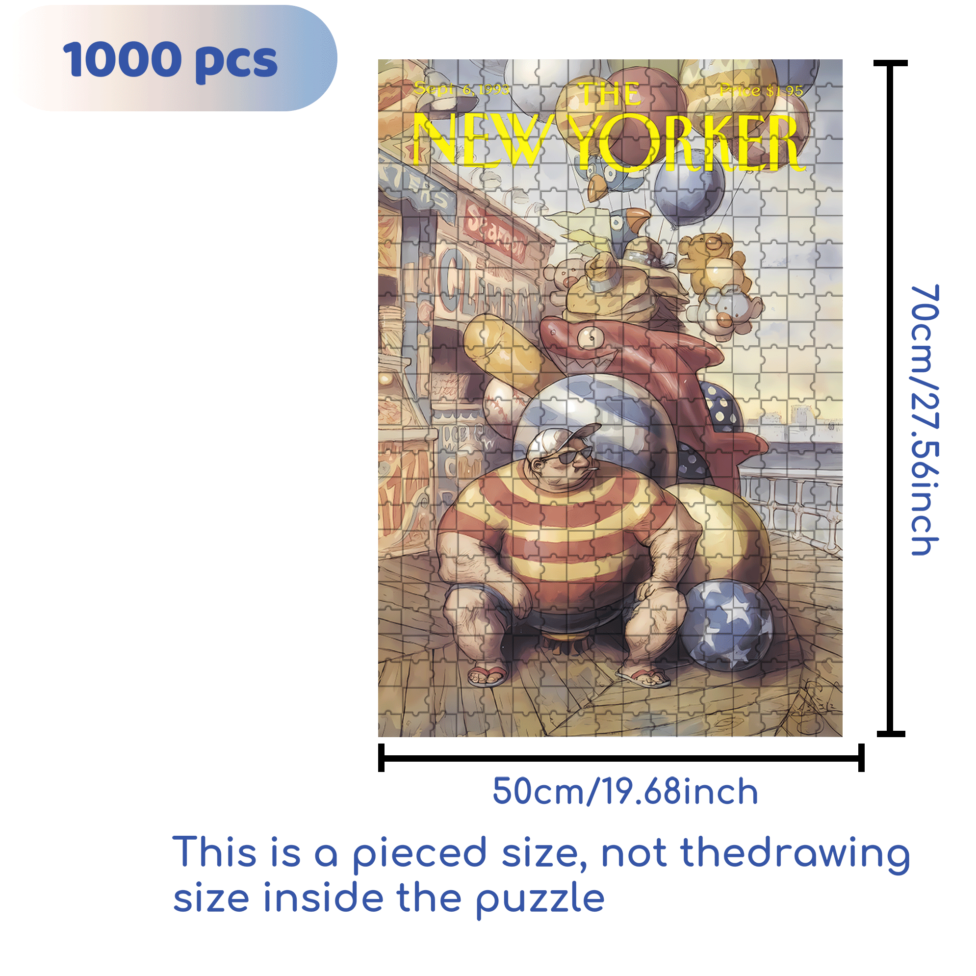Hydrogen Balloons 500pcs/1000pcs Jigsaw Puzzle, Scratch-Resistant, Interactive Family Game & Brain-Boosting DIY Decor, Perfect for Halloween, Christmas & New Year Gifts, Family Puzzle Game