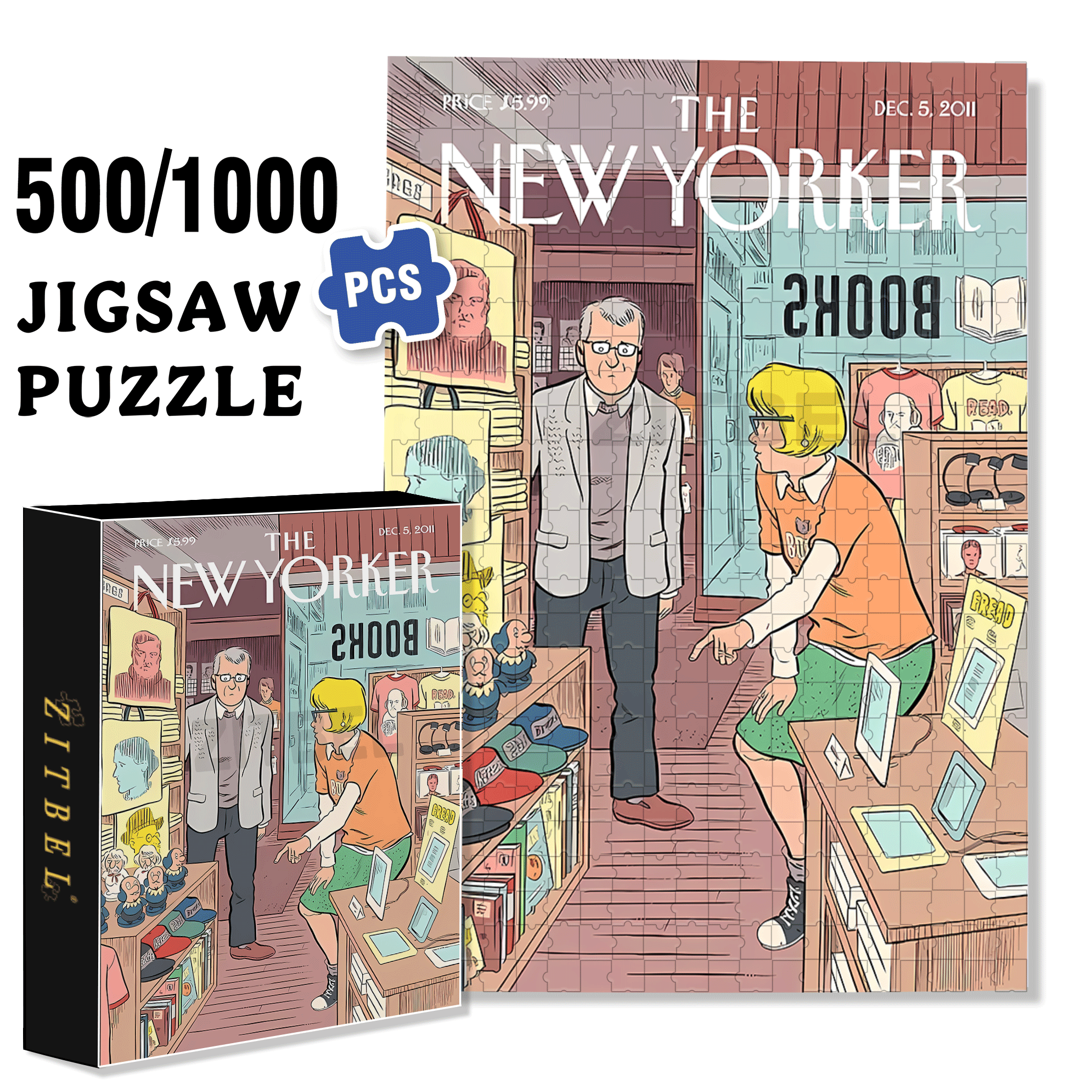 I Want This 500pcs/1000pcs Jigsaw Puzzle, Scratch-Resistant, Interactive Family Game & Brain-Boosting DIY Decor, Perfect for Halloween, Christmas & New Year Gifts, Family Puzzle Game