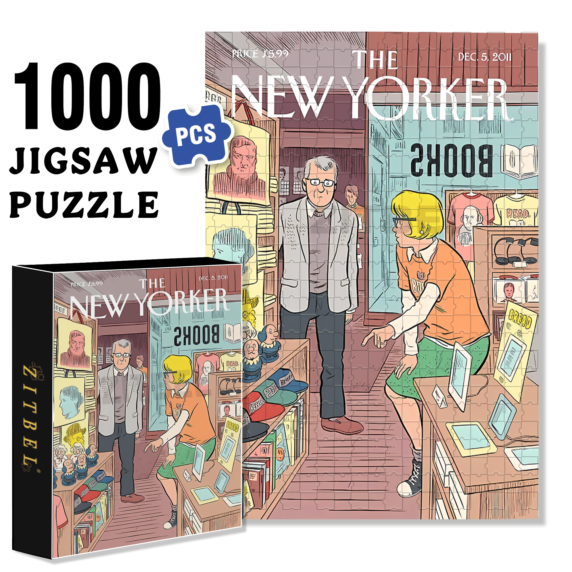 I Want This 500pcs/1000pcs Jigsaw Puzzle, Scratch-Resistant, Interactive Family Game & Brain-Boosting DIY Decor, Perfect for Halloween, Christmas & New Year Gifts, Family Puzzle Game