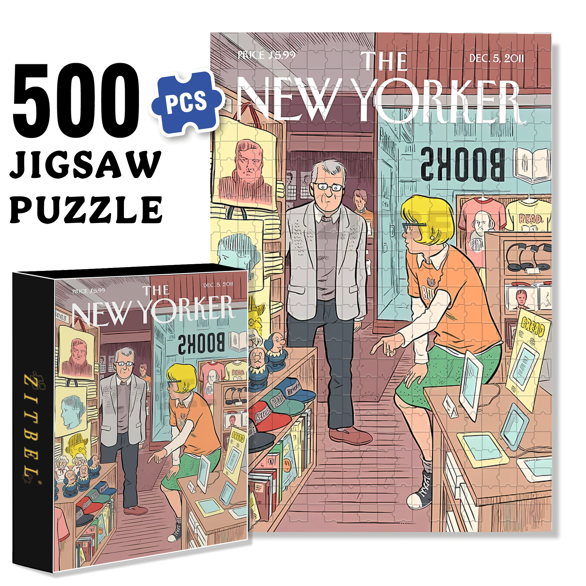 I Want This 500pcs/1000pcs Jigsaw Puzzle, Scratch-Resistant, Interactive Family Game & Brain-Boosting DIY Decor, Perfect for Halloween, Christmas & New Year Gifts, Family Puzzle Game