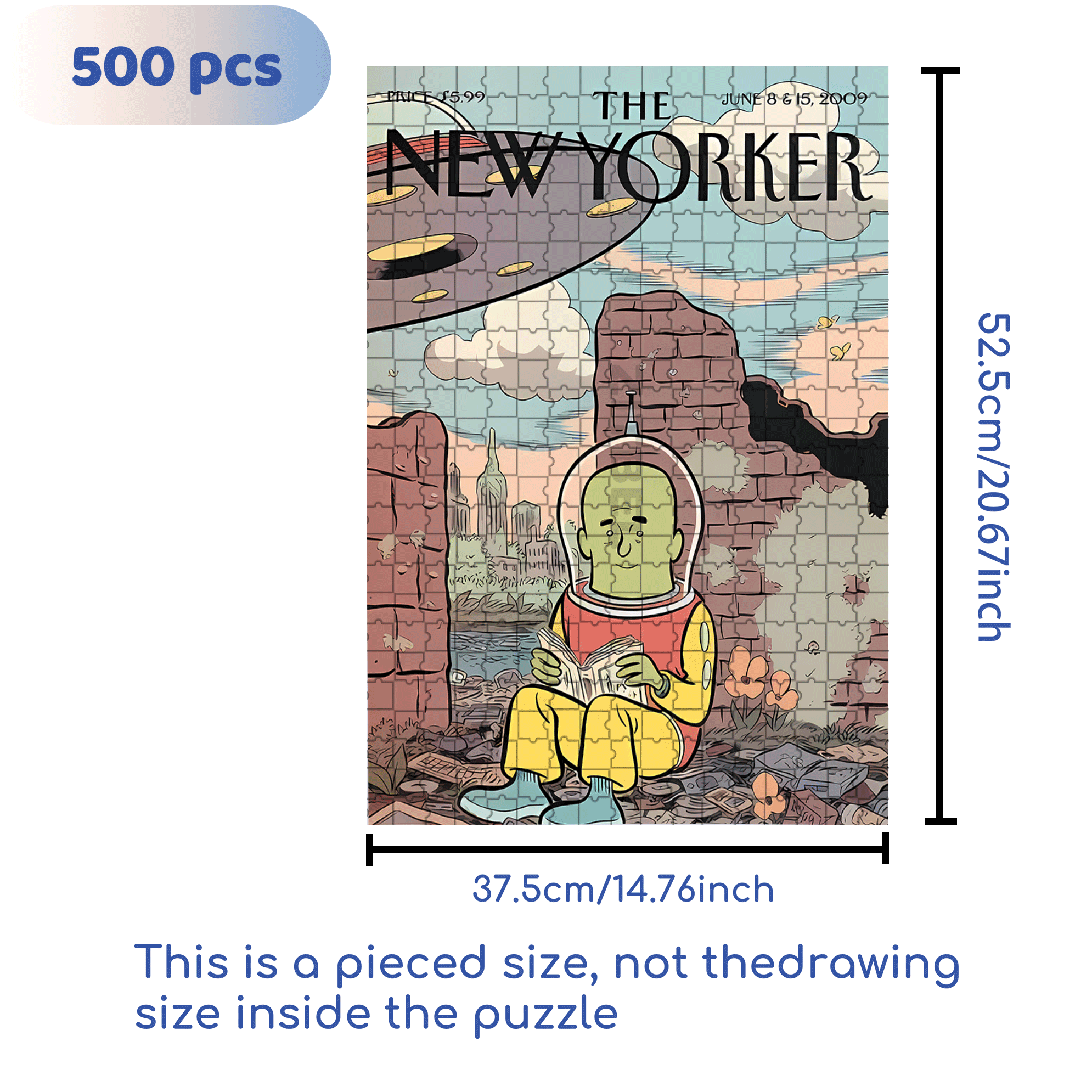 In The Ruins 500pcs/1000pcs Jigsaw Puzzle, Scratch-Resistant, Interactive Family Game & Brain-Boosting DIY Decor, Perfect for Halloween, Christmas & New Year Gifts, Family Puzzle Game
