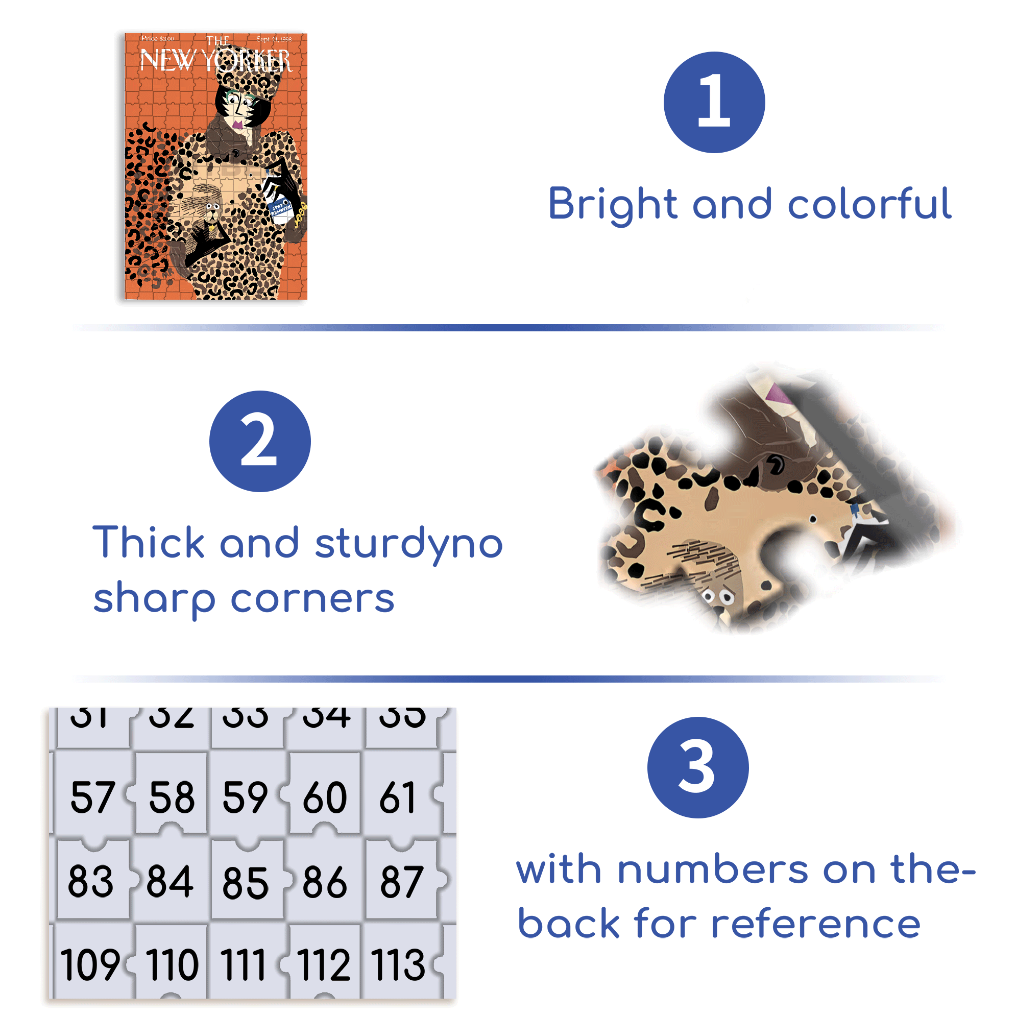 Leopard Print 500pcs/1000pcs Jigsaw Puzzle, Scratch-Resistant, Interactive Family Game & Brain-Boosting DIY Decor, Perfect for Halloween, Christmas & New Year Gifts, Family Puzzle Game