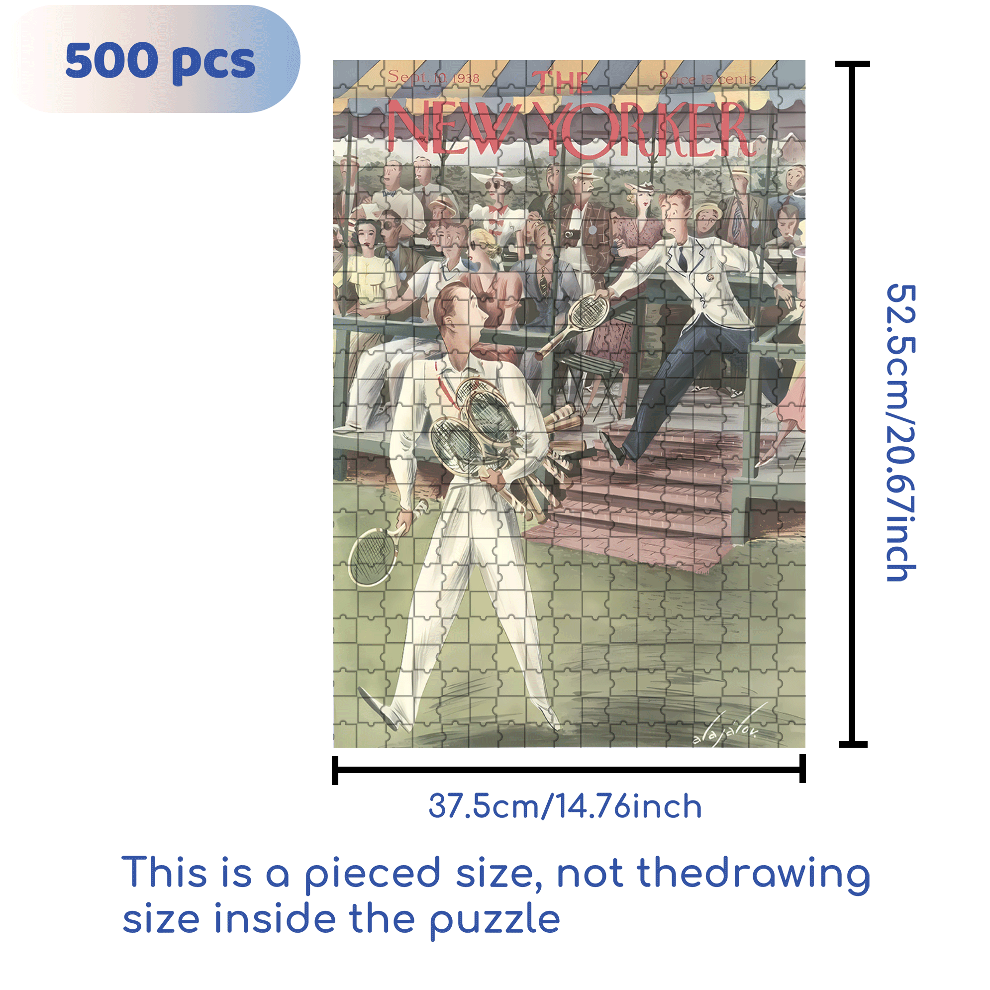 Many Tennis Rackets 500pcs/1000pcs Jigsaw Puzzle, Scratch-Resistant, Interactive Family Game & Brain-Boosting DIY Decor, Perfect for Halloween, Christmas & New Year Gifts, Family Puzzle Game