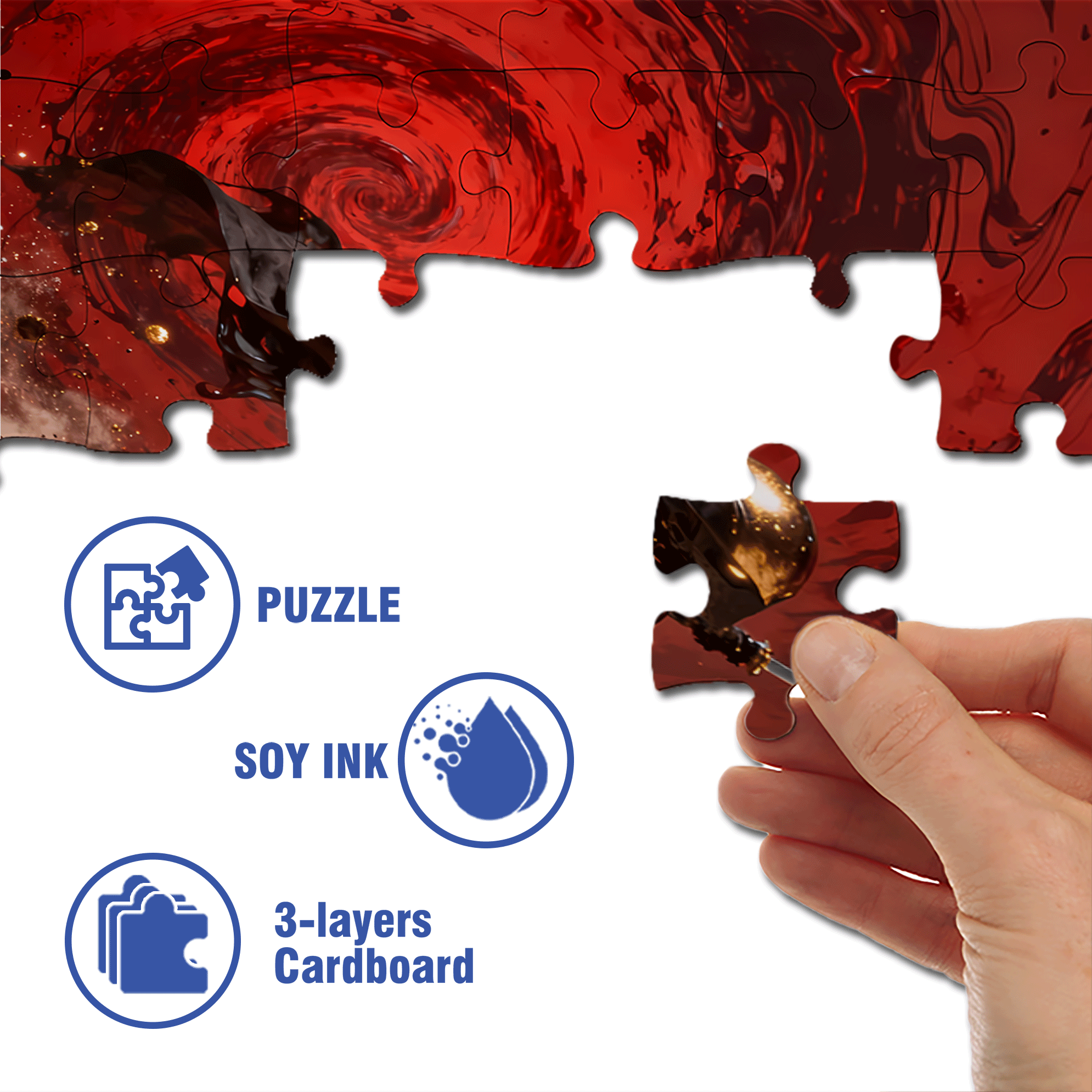 Metal Mech 500pcs/1000pcs Jigsaw Puzzle, Scratch-Resistant, Interactive Family Game & Brain-Boosting DIY Decor, Perfect for Halloween, Christmas & New Year Gifts, Family Puzzle Game