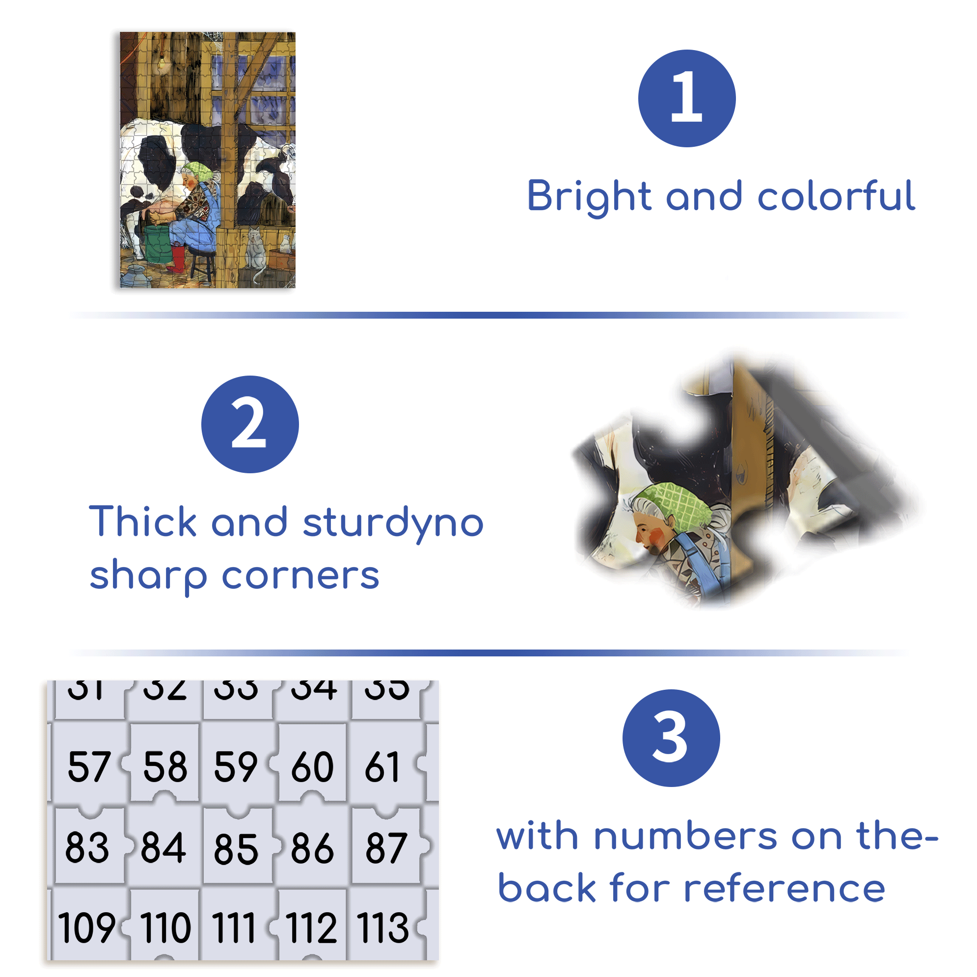 Milkmaids 500pcs/1000pcs Jigsaw Puzzle, Scratch-Resistant, Interactive Family Game & Brain-Boosting DIY Decor, Perfect for Halloween, Christmas & New Year Gifts, Family Puzzle Game