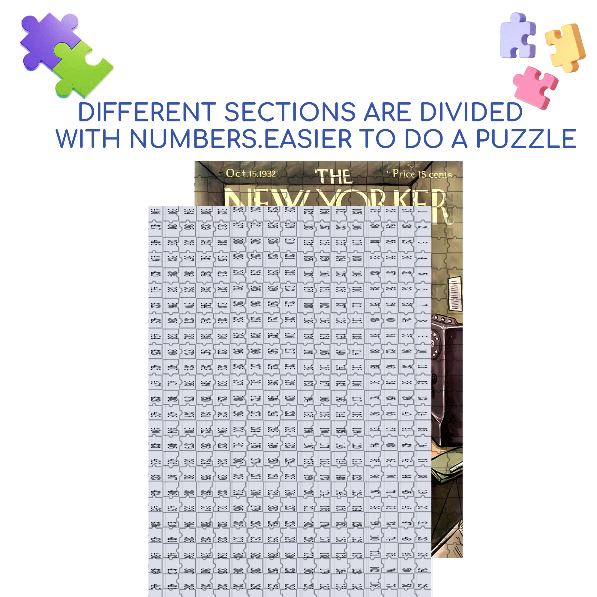 Miss you Too 500pcs/1000pcs Jigsaw Puzzle, Scratch-Resistant, Interactive Family Game & Brain-Boosting DIY Decor, Perfect for Halloween, Christmas & New Year Gifts, Family Puzzle Game