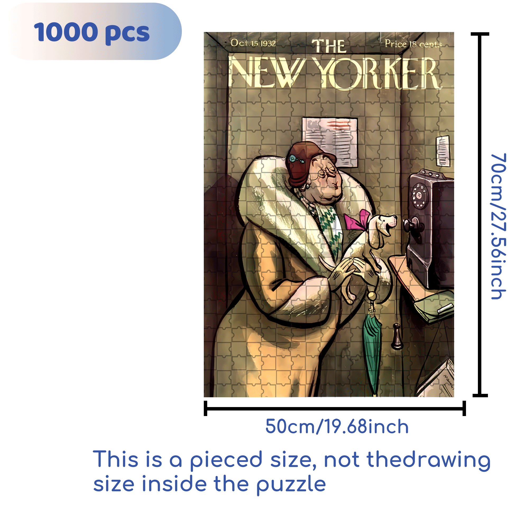 Miss you Too 500pcs/1000pcs Jigsaw Puzzle, Scratch-Resistant, Interactive Family Game & Brain-Boosting DIY Decor, Perfect for Halloween, Christmas & New Year Gifts, Family Puzzle Game
