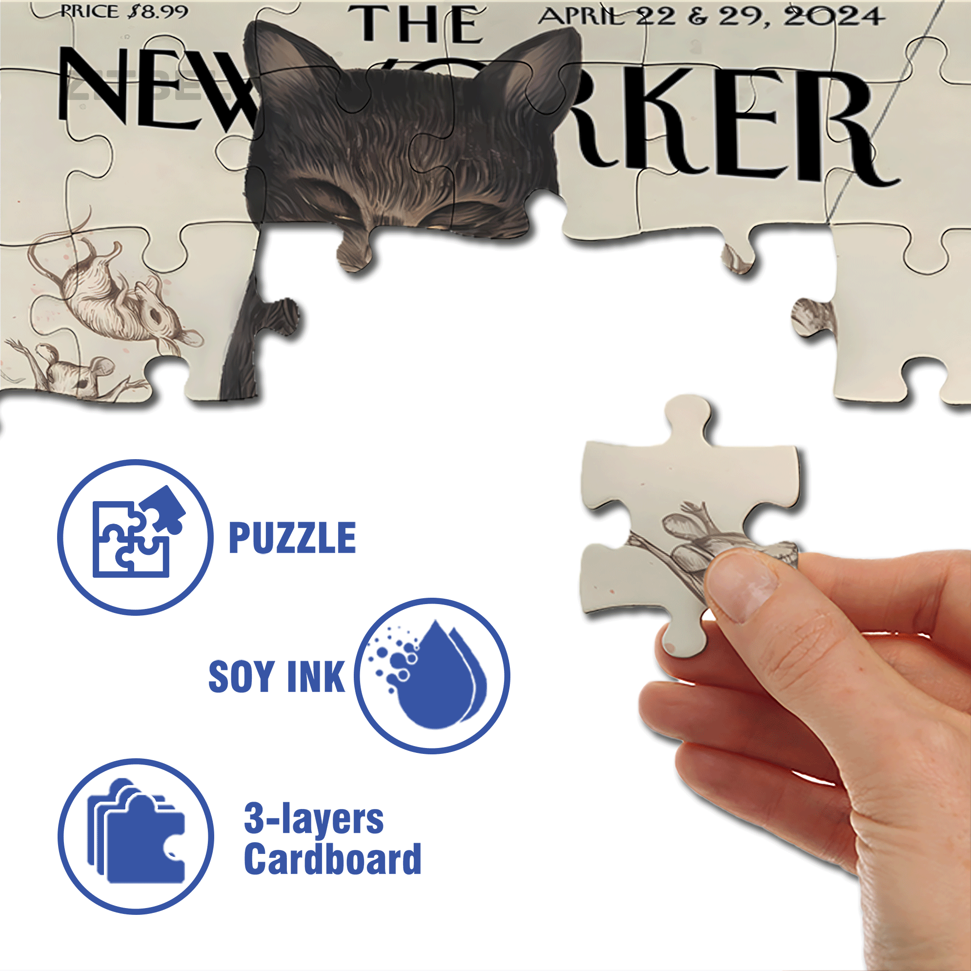 My Favorite Game 500pcs/1000pcs Jigsaw Puzzle, Scratch-Resistant, Interactive Family Game & Brain-Boosting DIY Decor, Perfect for Halloween, Christmas & New Year Gifts, Family Puzzle Game