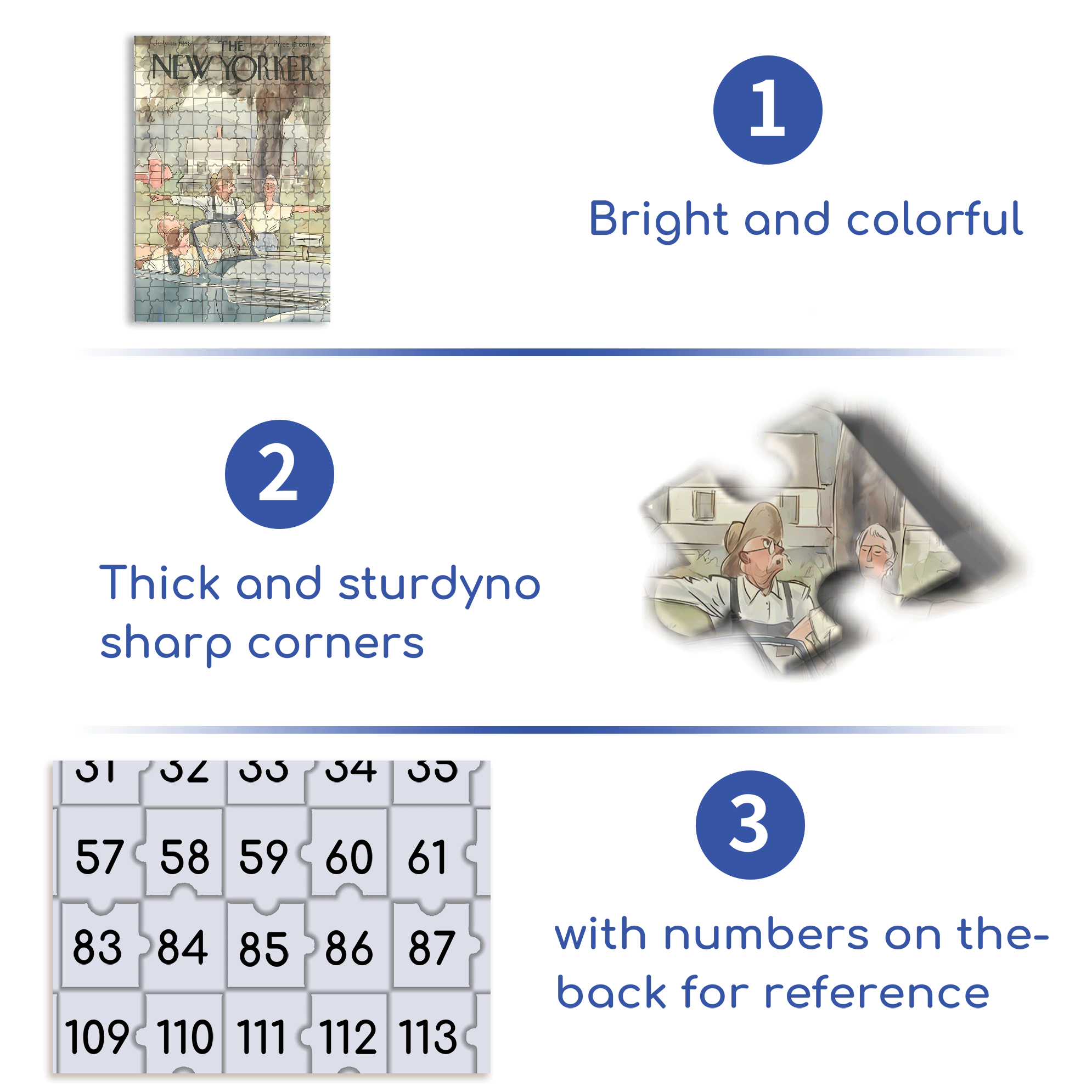 Opposite Direction 500pcs/1000pcs Jigsaw Puzzle, Scratch-Resistant, Interactive Family Game & Brain-Boosting DIY Decor, Perfect for Halloween, Christmas & New Year Gifts, Family Puzzle Game