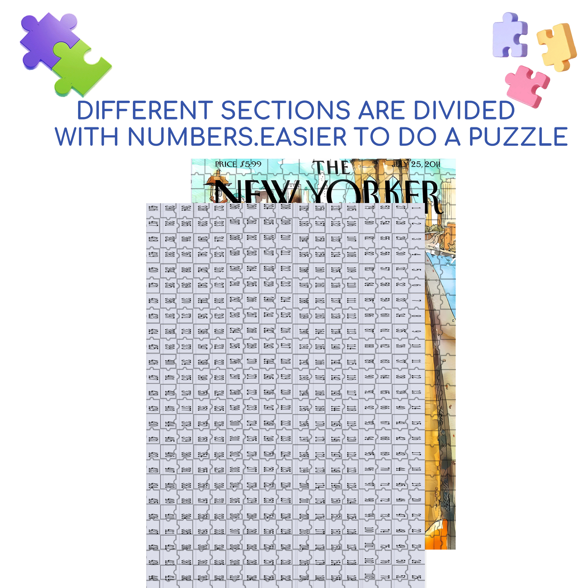 Our Big Day 500pcs/1000pcs Jigsaw Puzzle, Scratch-Resistant, Interactive Family Game & Brain-Boosting DIY Decor, Perfect for Halloween, Christmas & New Year Gifts, Family Puzzle Game